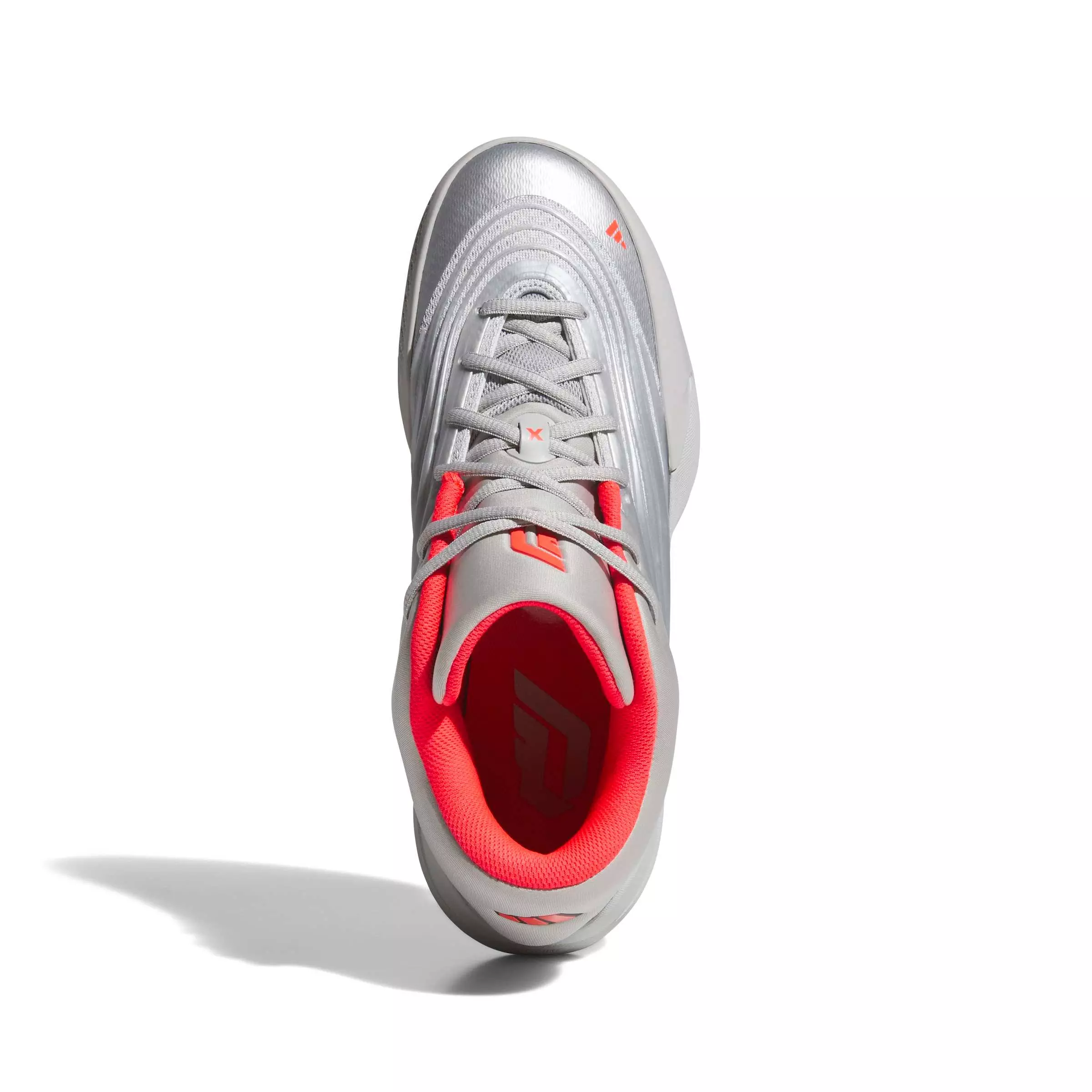adidas DAME X "Silver Metallic/Grey Two/Lucid Red" Men's Basketball Shoe - SILVER/GREY/RED