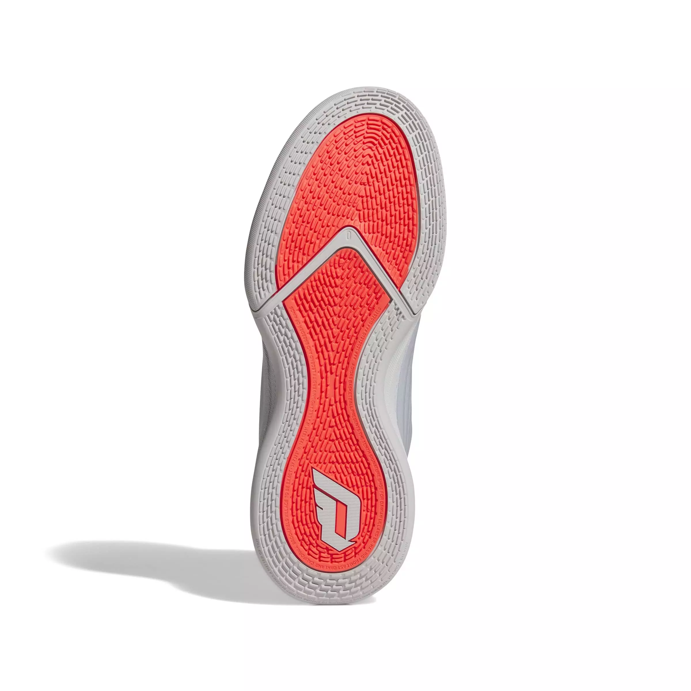 adidas DAME X "Silver Metallic/Grey Two/Lucid Red" Men's Basketball Shoe - SILVER/GREY/RED