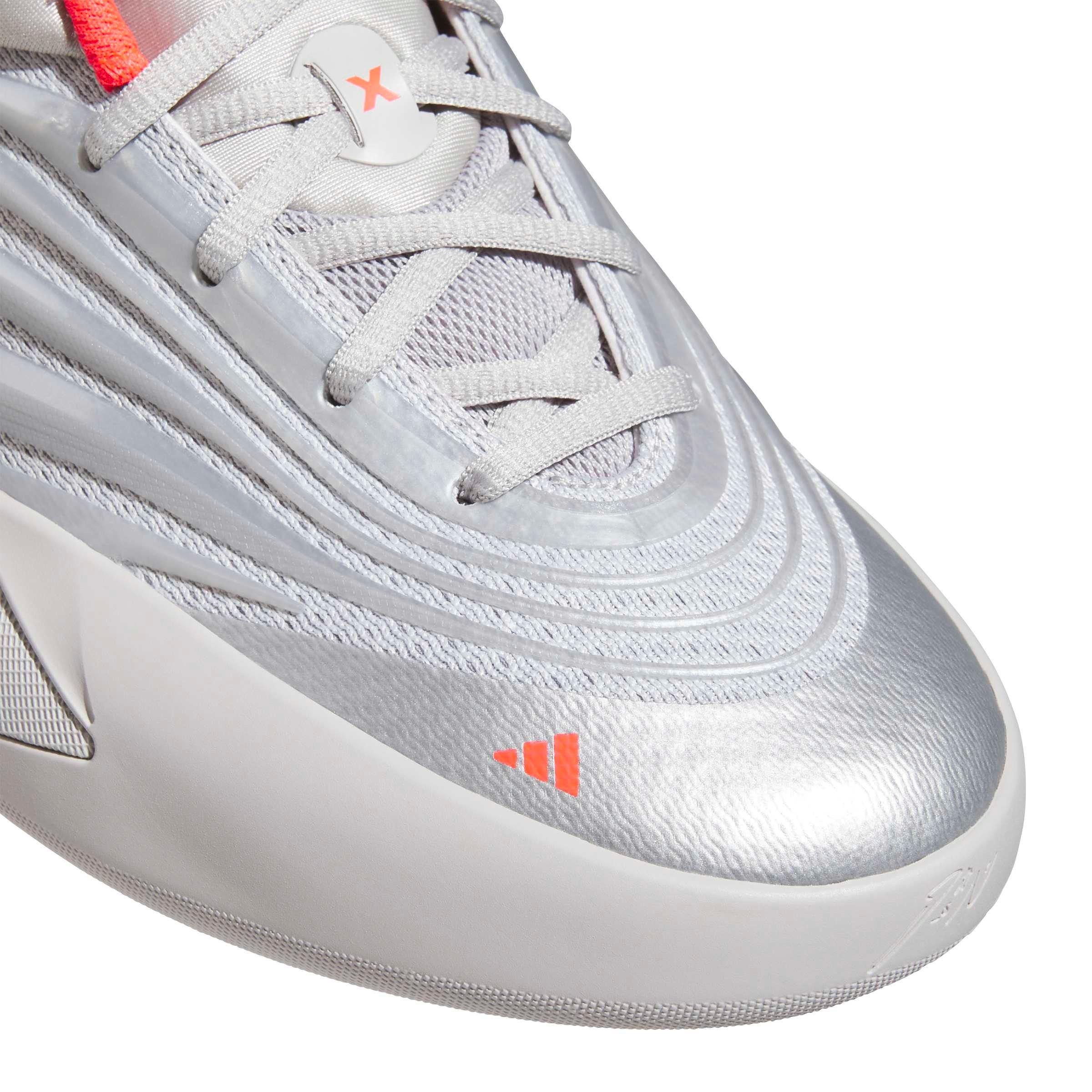 adidas DAME X "Silver Metallic/Grey Two/Lucid Red" Men's Basketball Shoe - SILVER/GREY/RED Thumbnail View 7