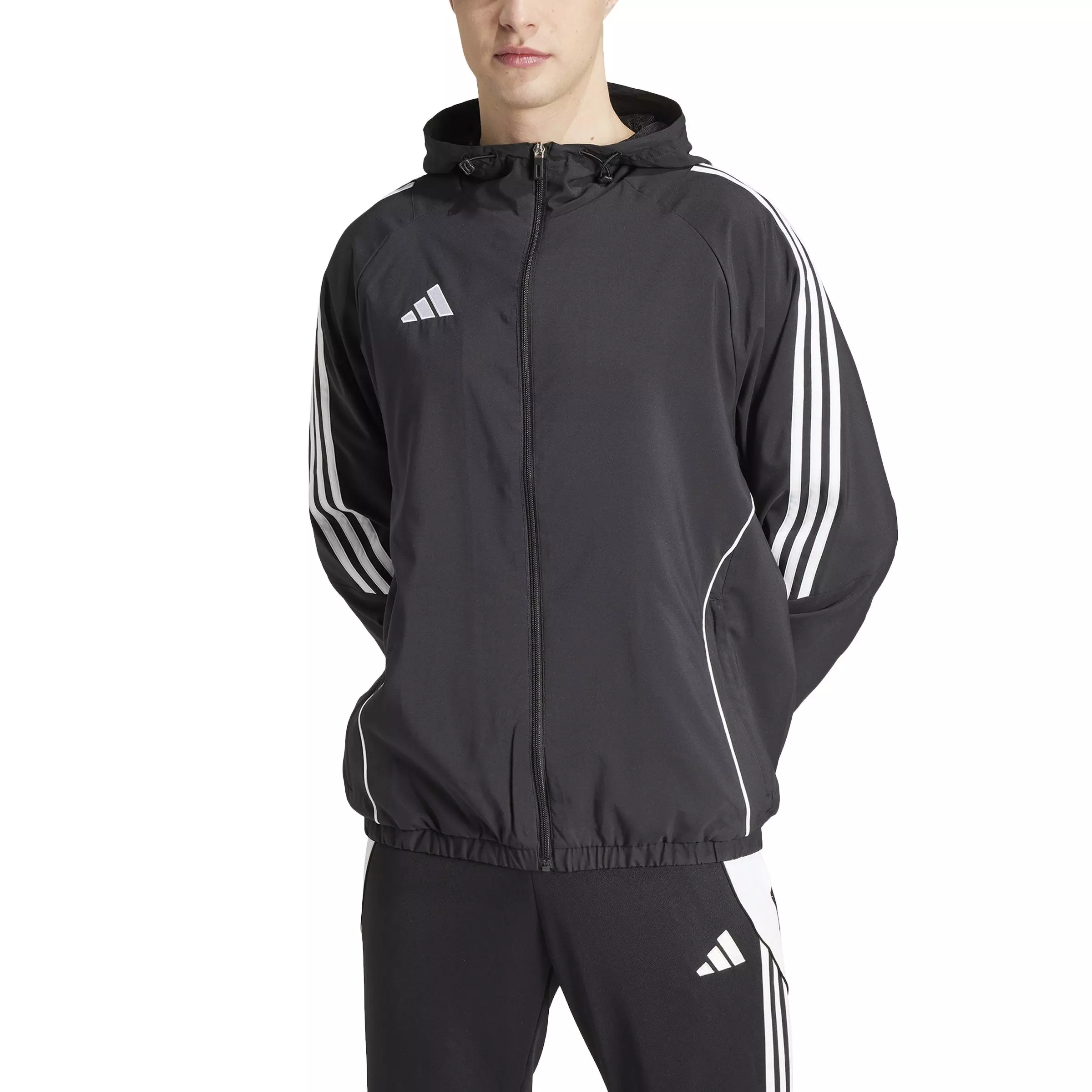 adidas Men's Tiro 24 Soccer Windbreaker -Black - BLACK