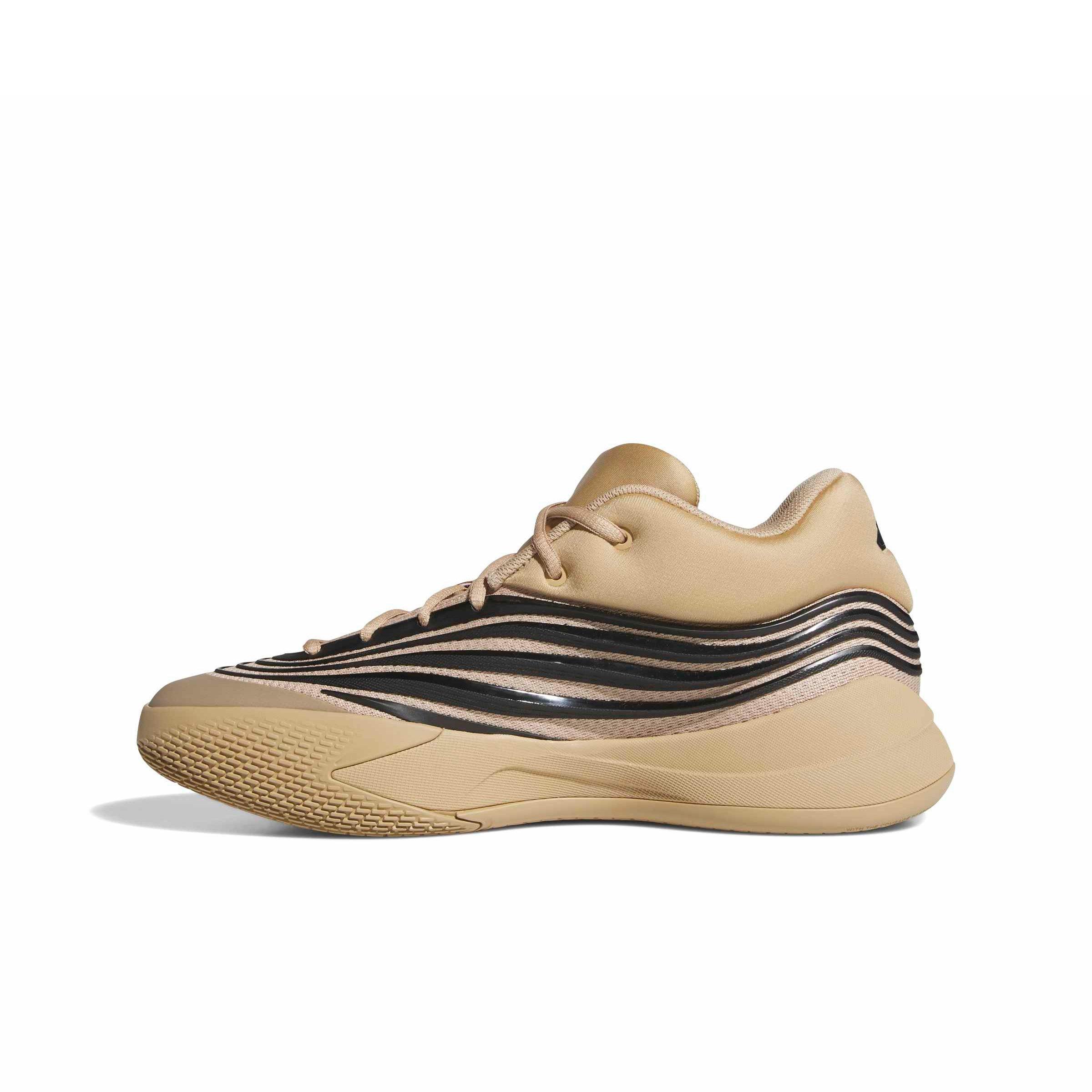 adidas DAME X "Warm Sandstone/Core Black/Lucid Lemon" Men's Basketball Shoe - SANDSTONE/BLACK/LEMON Thumbnail View 2