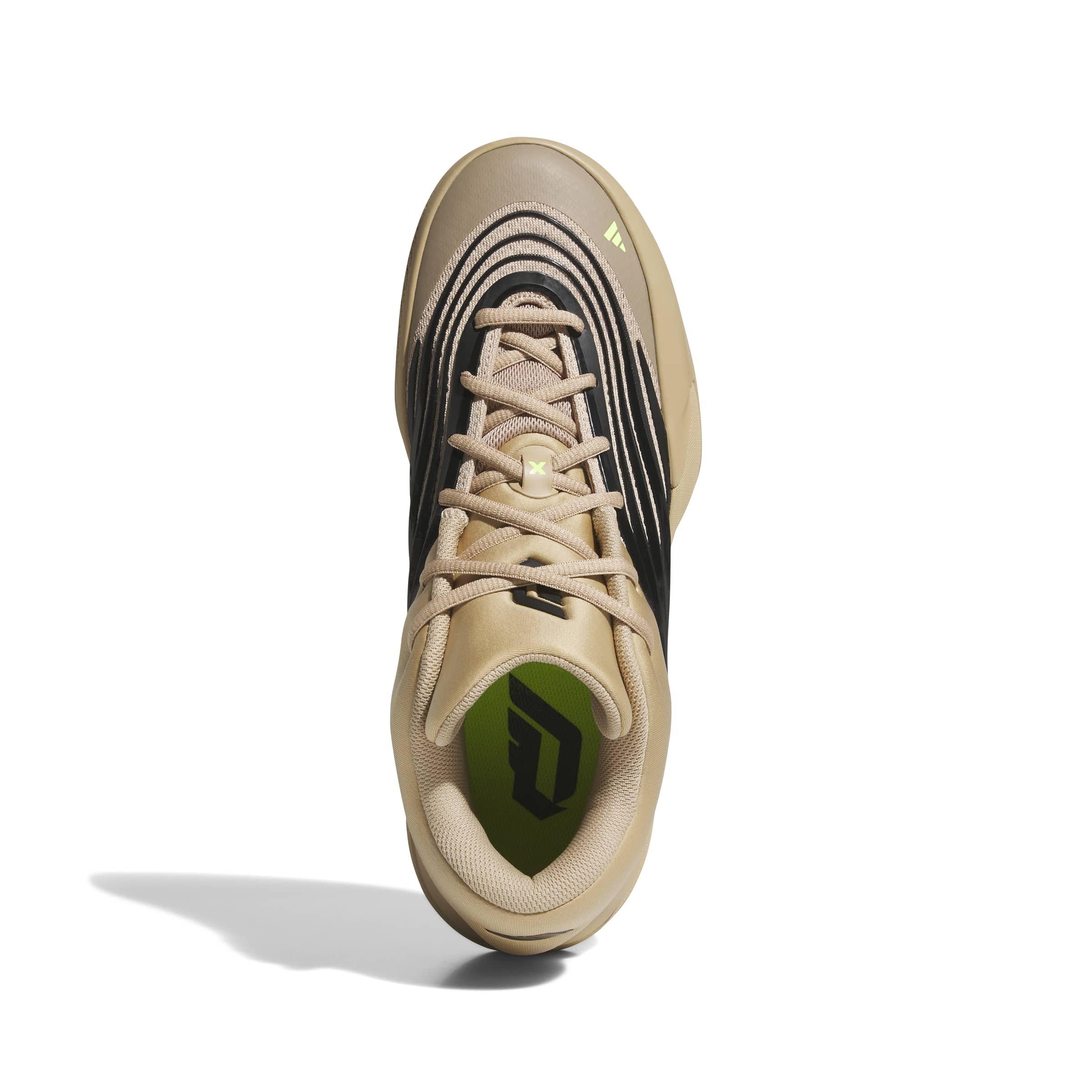 adidas DAME X "Warm Sandstone/Core Black/Lucid Lemon" Men's Basketball Shoe - SANDSTONE/BLACK/LEMON Thumbnail View 5