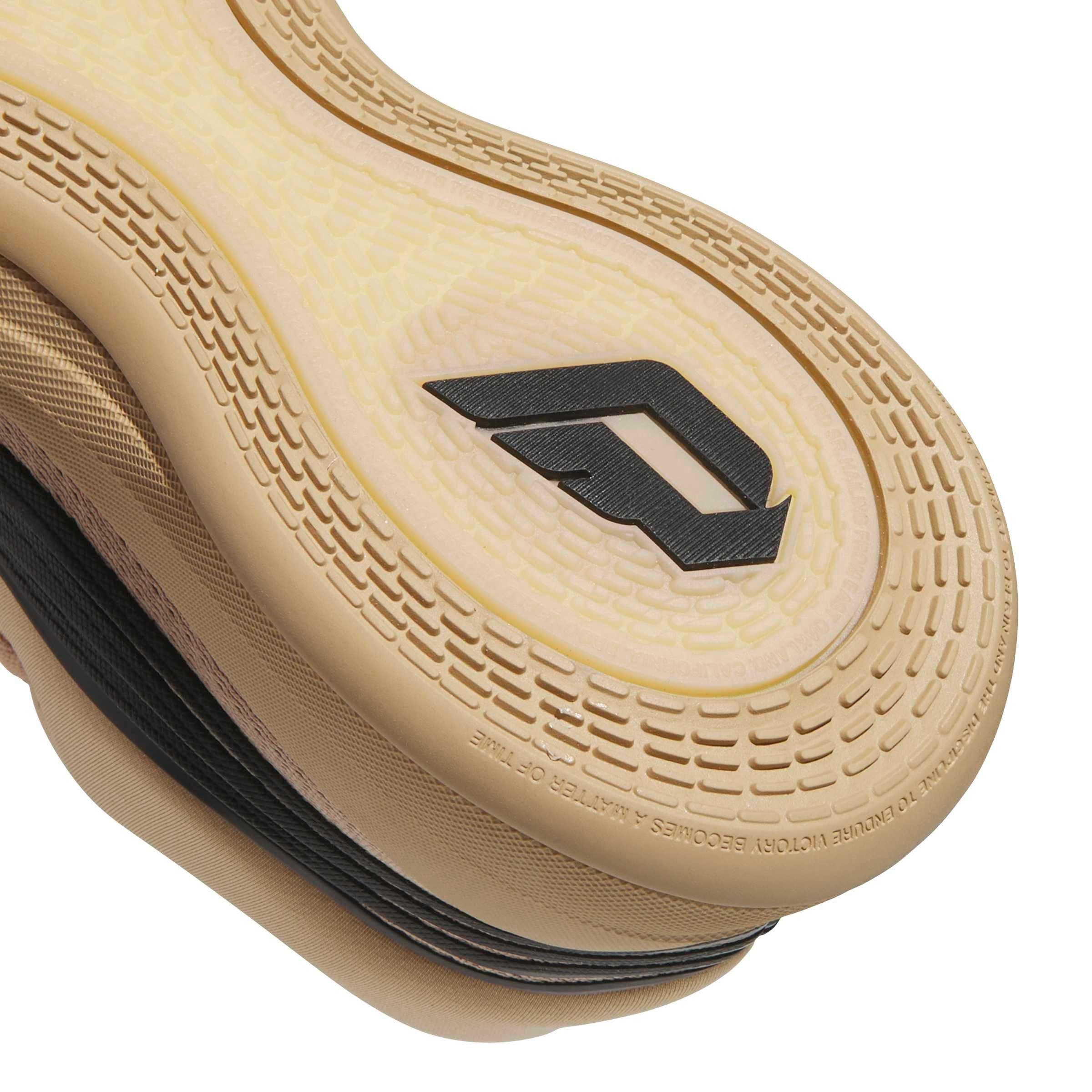 adidas DAME X "Warm Sandstone/Core Black/Lucid Lemon" Men's Basketball Shoe - SANDSTONE/BLACK/LEMON Thumbnail View 8
