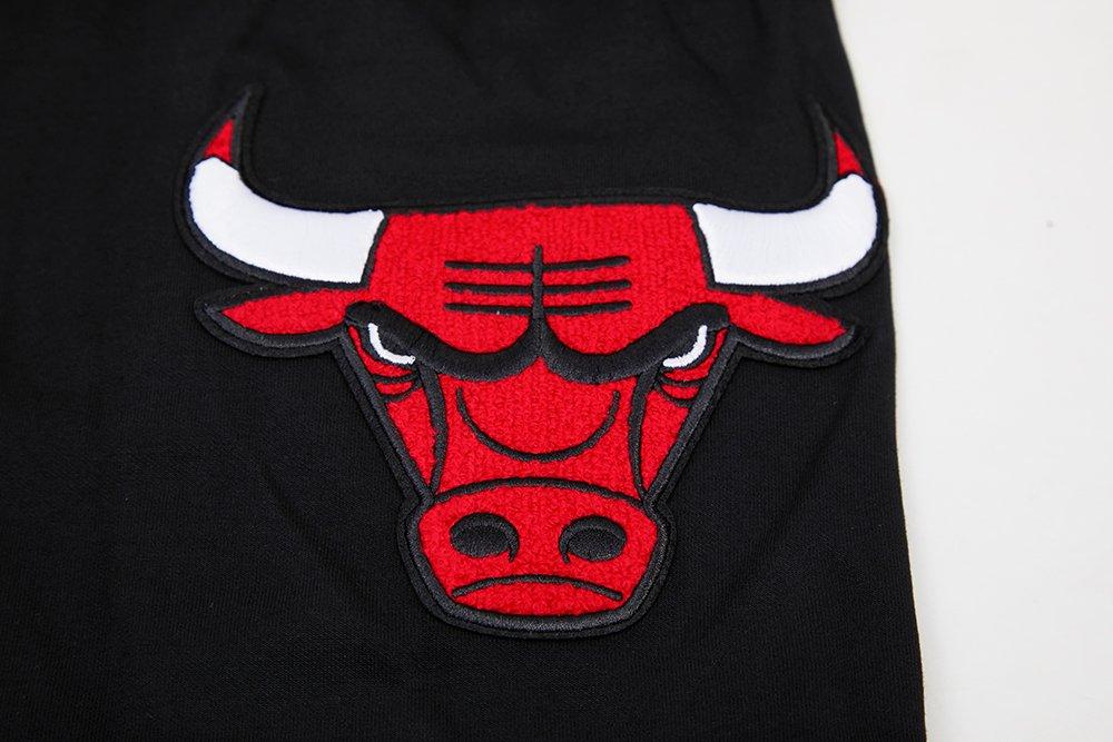 Pro Standard Men's Chicago Bulls Classic Chenille DK PO Hoodie - Black - BLACK Thumbnail View 5