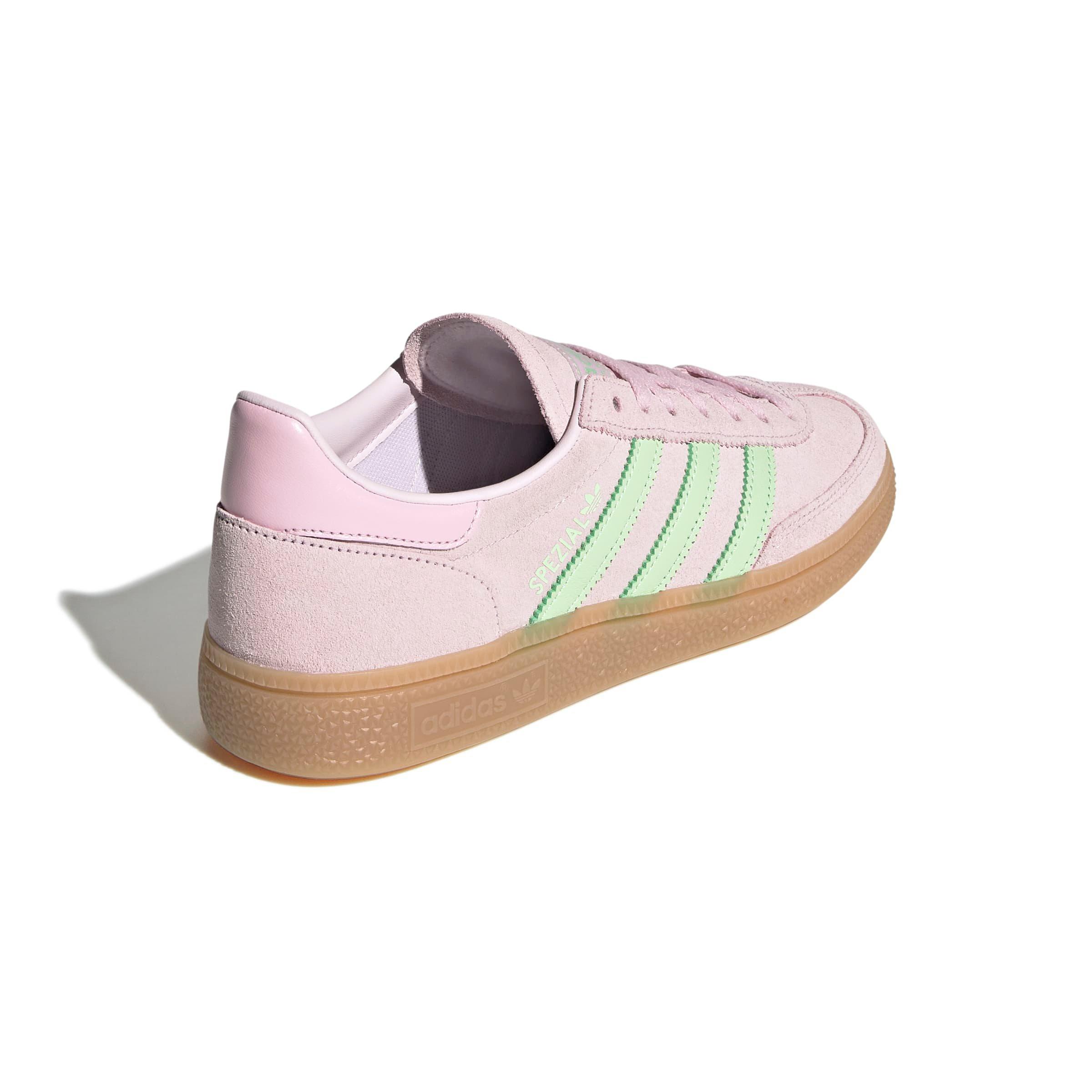 adidas Originals Handball Spezial "Almost Pink/Semi Green Spark/Clear Pink" Women's Shoe - PINK/GREEN/PINK Thumbnail View 4