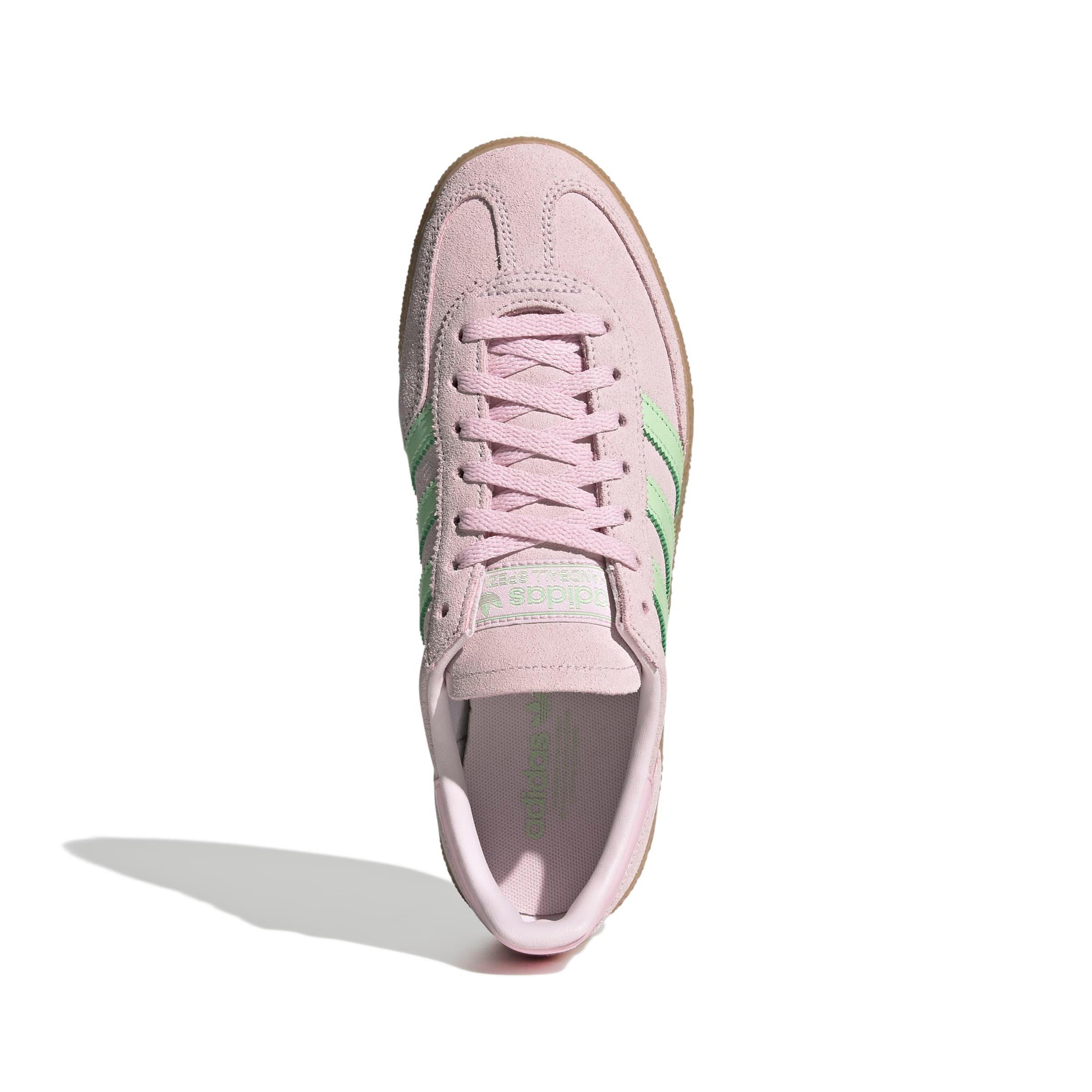 adidas Originals Handball Spezial "Almost Pink/Semi Green Spark/Clear Pink" Women's Shoe - PINK/GREEN/PINK Thumbnail View 5