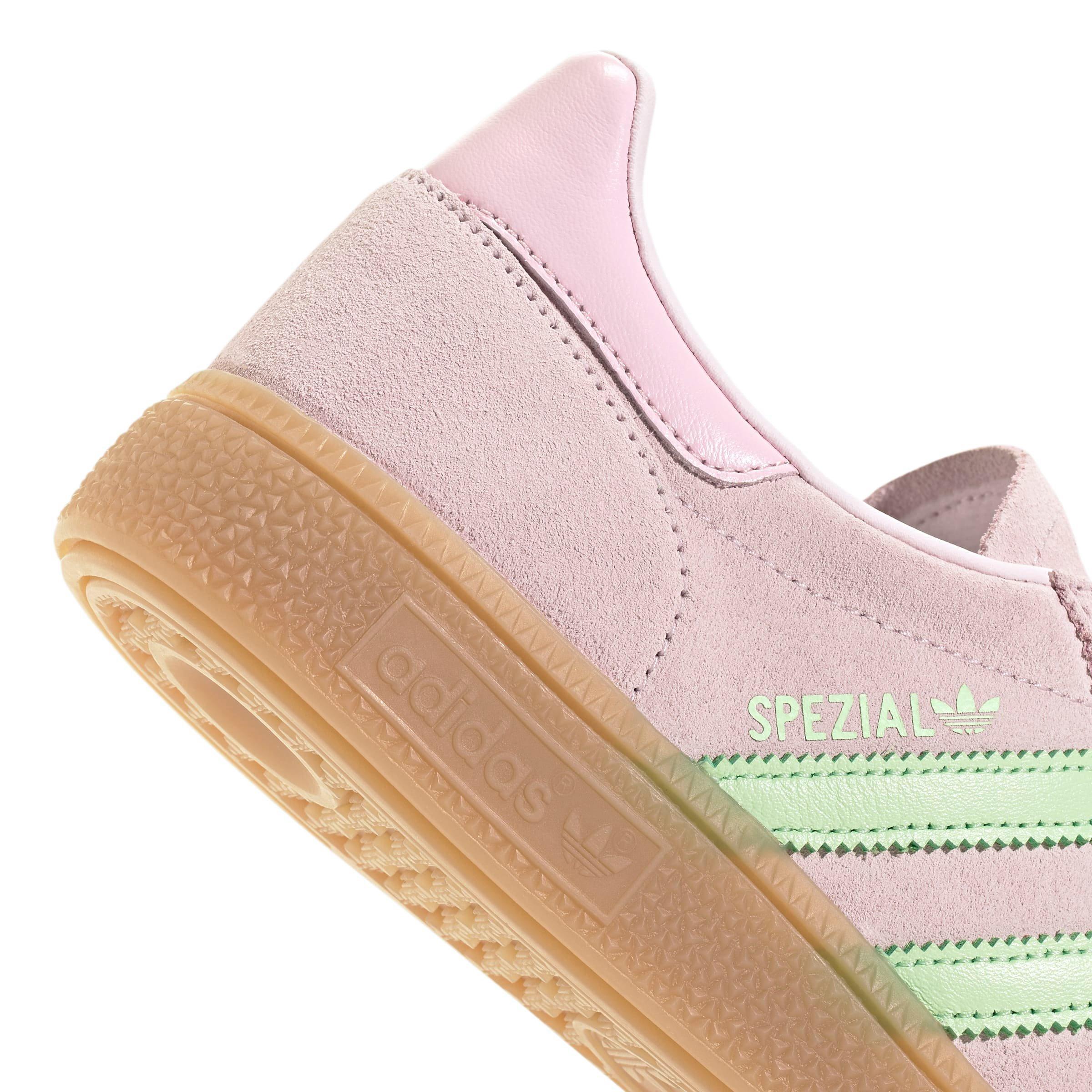 adidas Originals Handball Spezial "Almost Pink/Semi Green Spark/Clear Pink" Women's Shoe - PINK/GREEN/PINK Thumbnail View 7