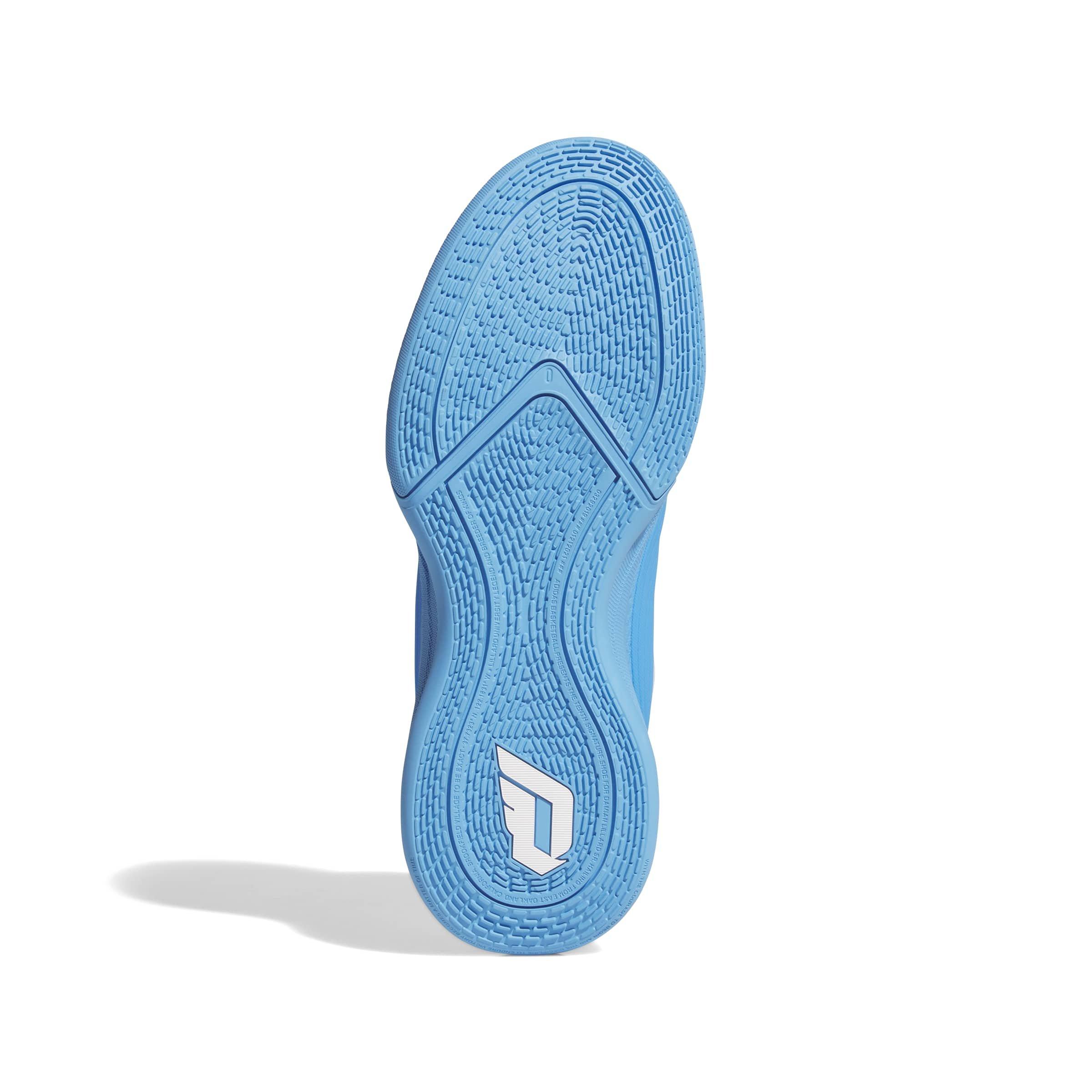 adidas DAME X "Blue Burst/Ftwr White/Lucid Ray Blue" Men's Basketball Shoe - BLUE/WHITE/BLUE Thumbnail View 6