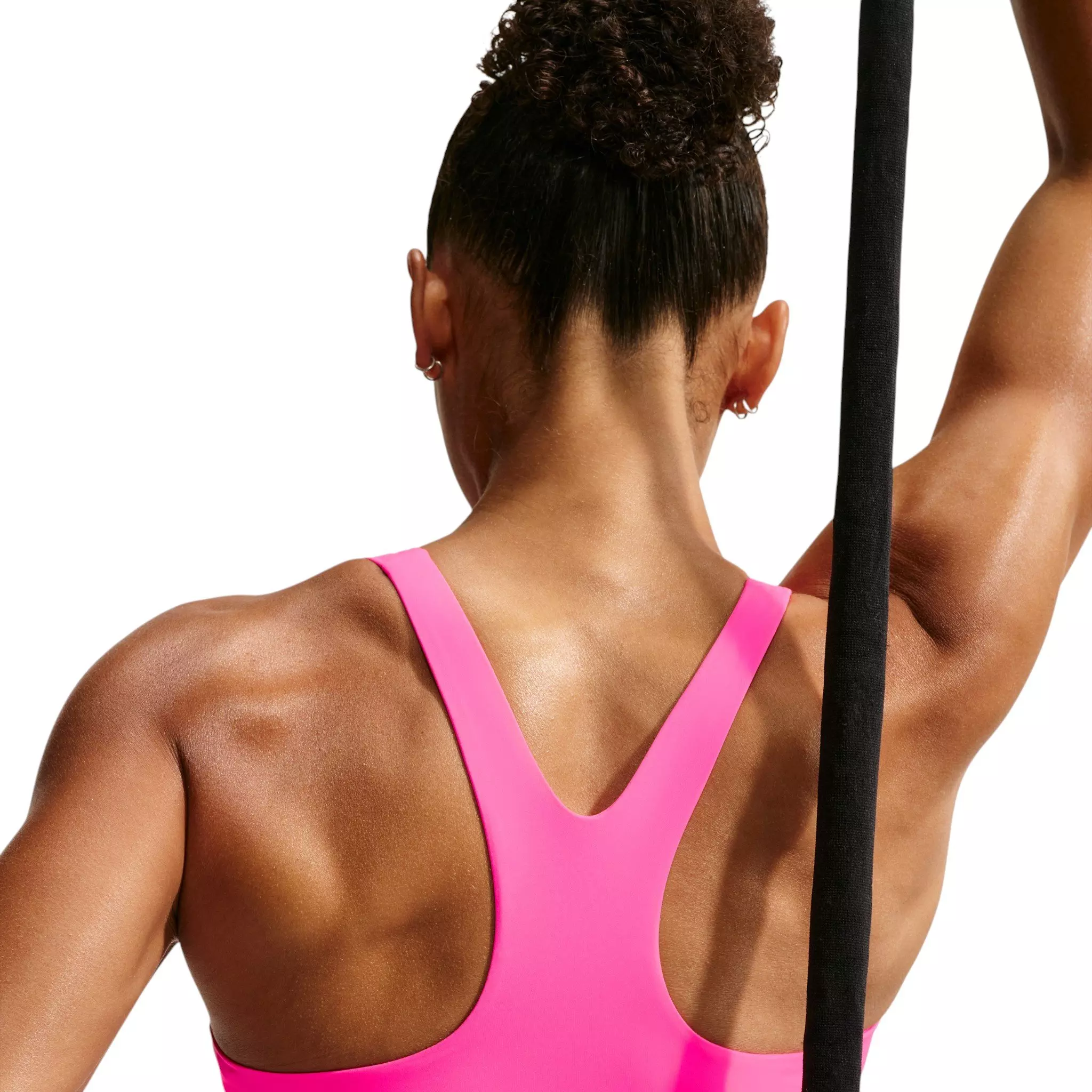 Nike Women's Pro 365 Light-Support Non-Padded Sports Bra - Pink/White - PINK/WHITE