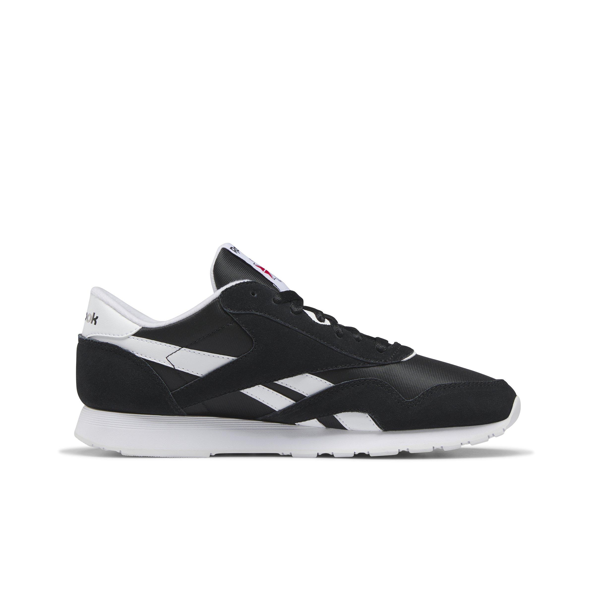 Reebok classic nylon black and white online