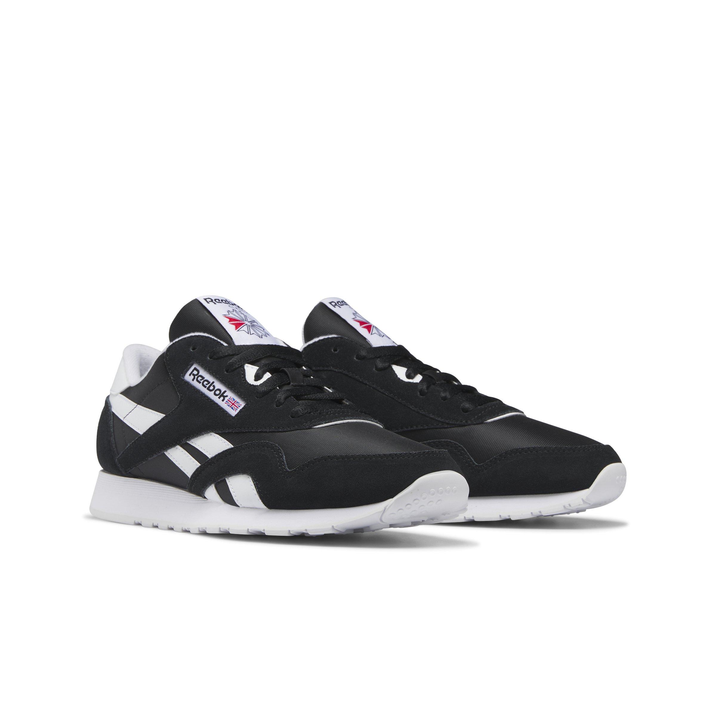 Reebok Classic Nylon Grade School Boys' "Core Black/Ftwr White/Ftwr White" Shoe