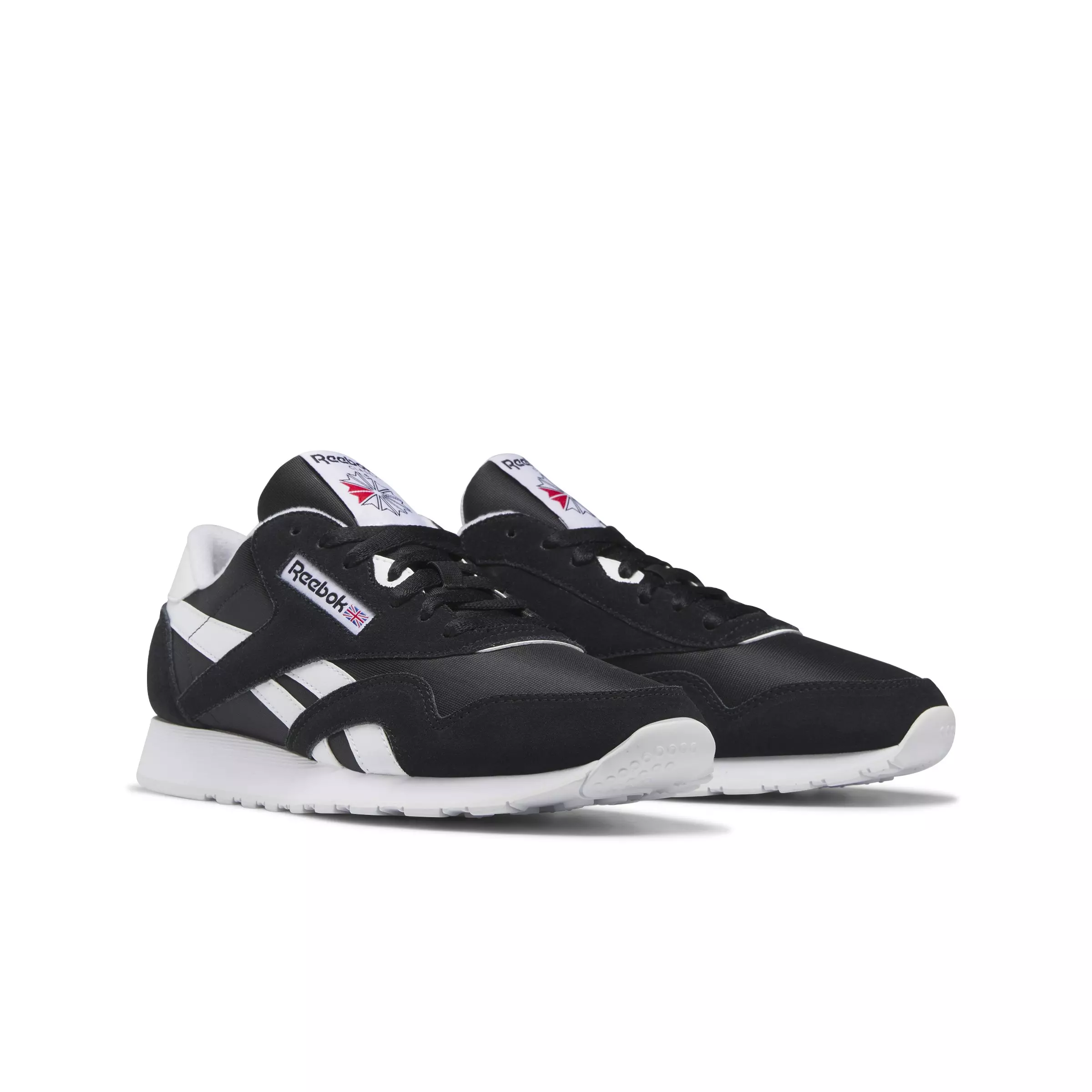 Reebok Classic Nylon "Core Black/Ftwr White/Ftwr White" Grade School Boys' Shoe - BLACK/WHITE/WHITE
