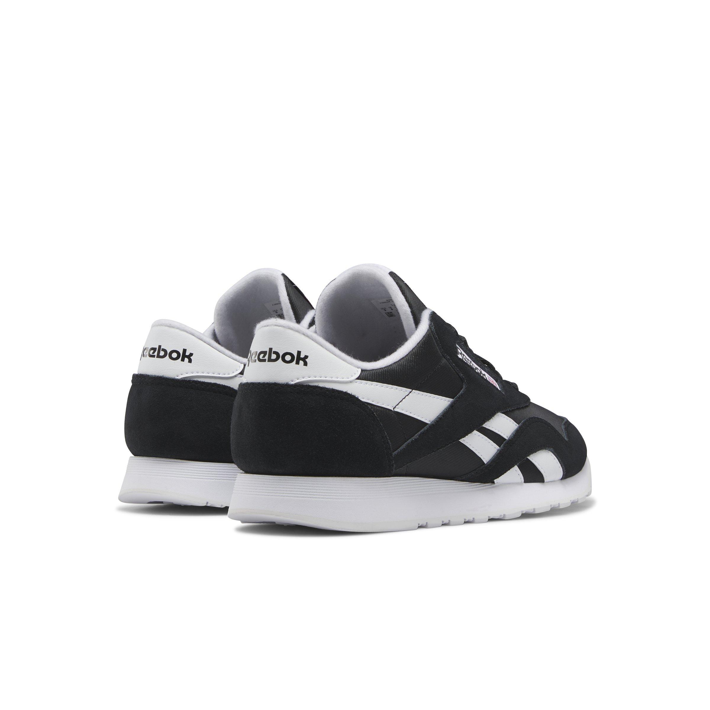 Reebok Classic Nylon Grade School Boys' "Core Black/Ftwr White/Ftwr White" Shoe