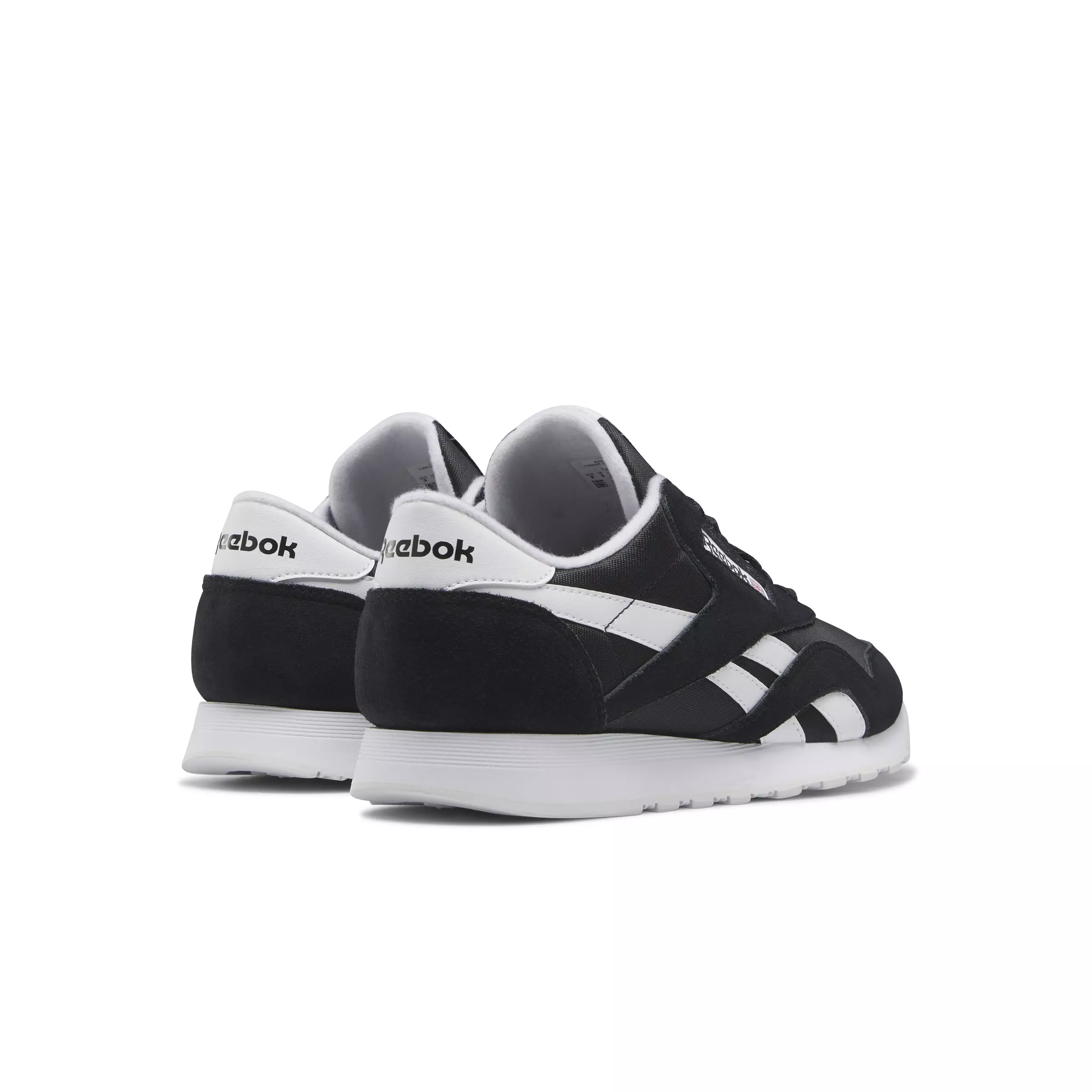 Reebok Classic Nylon "Core Black/Ftwr White/Ftwr White" Grade School Boys' Shoe - BLACK/WHITE/WHITE