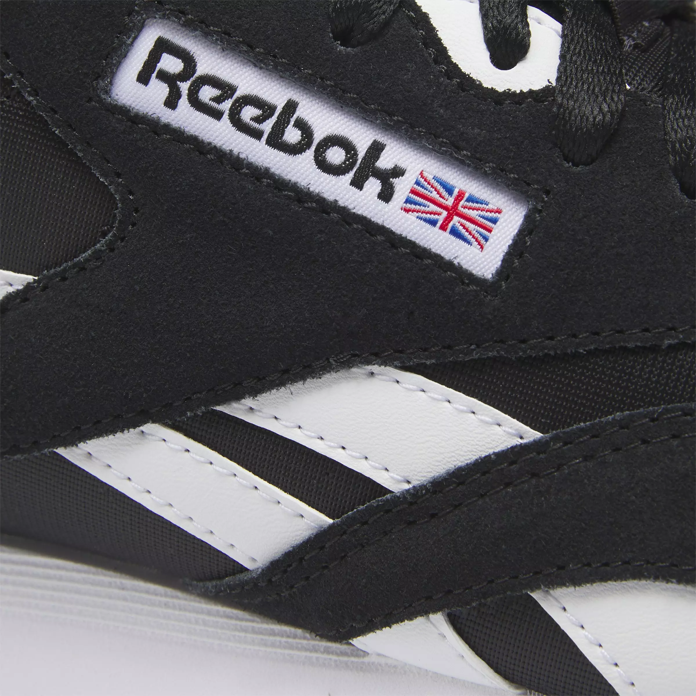 Reebok Classic Nylon "Core Black/Ftwr White/Ftwr White" Grade School Boys' Shoe - BLACK/WHITE/WHITE