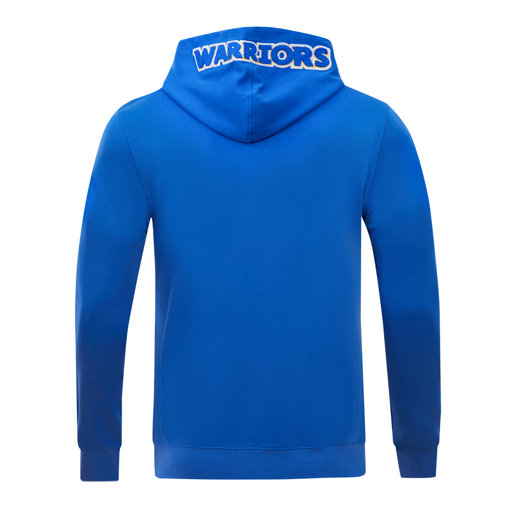 Pro Standard Men's Golden State Warriors Classic Chenille DK PO Hoodie -Royal Blue - ROYAL BLUE Thumbnail View 2