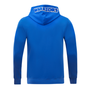 Pro Standard Men's Golden State Warriors Classic Chenille DK PO Hoodie -Royal Blue