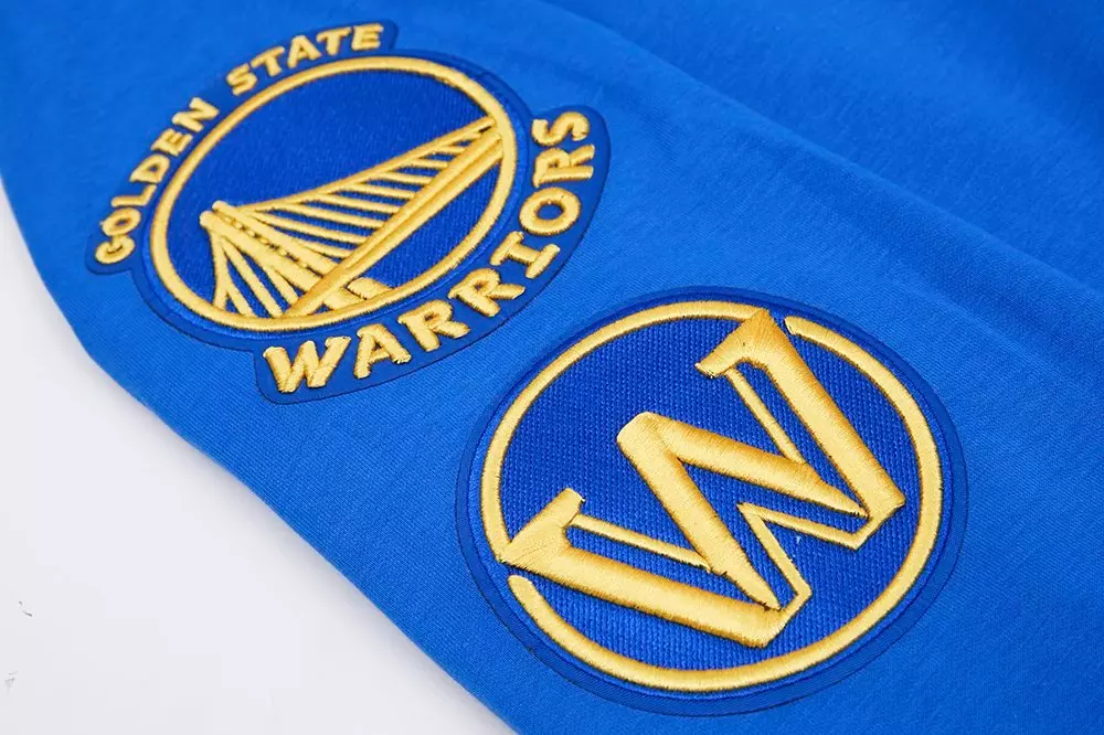 Pro Standard Men's Golden State Warriors Classic Chenille DK PO Hoodie -Royal Blue - ROYAL BLUE