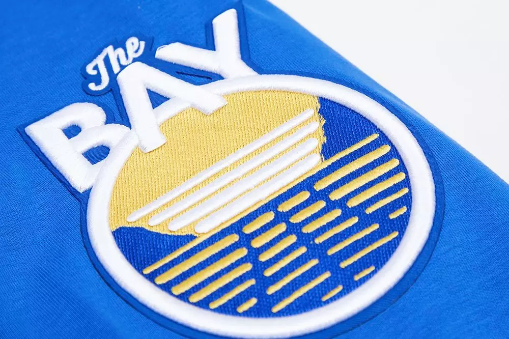 Pro Standard Men's Golden State Warriors Classic Chenille DK PO Hoodie -Royal Blue - ROYAL BLUE