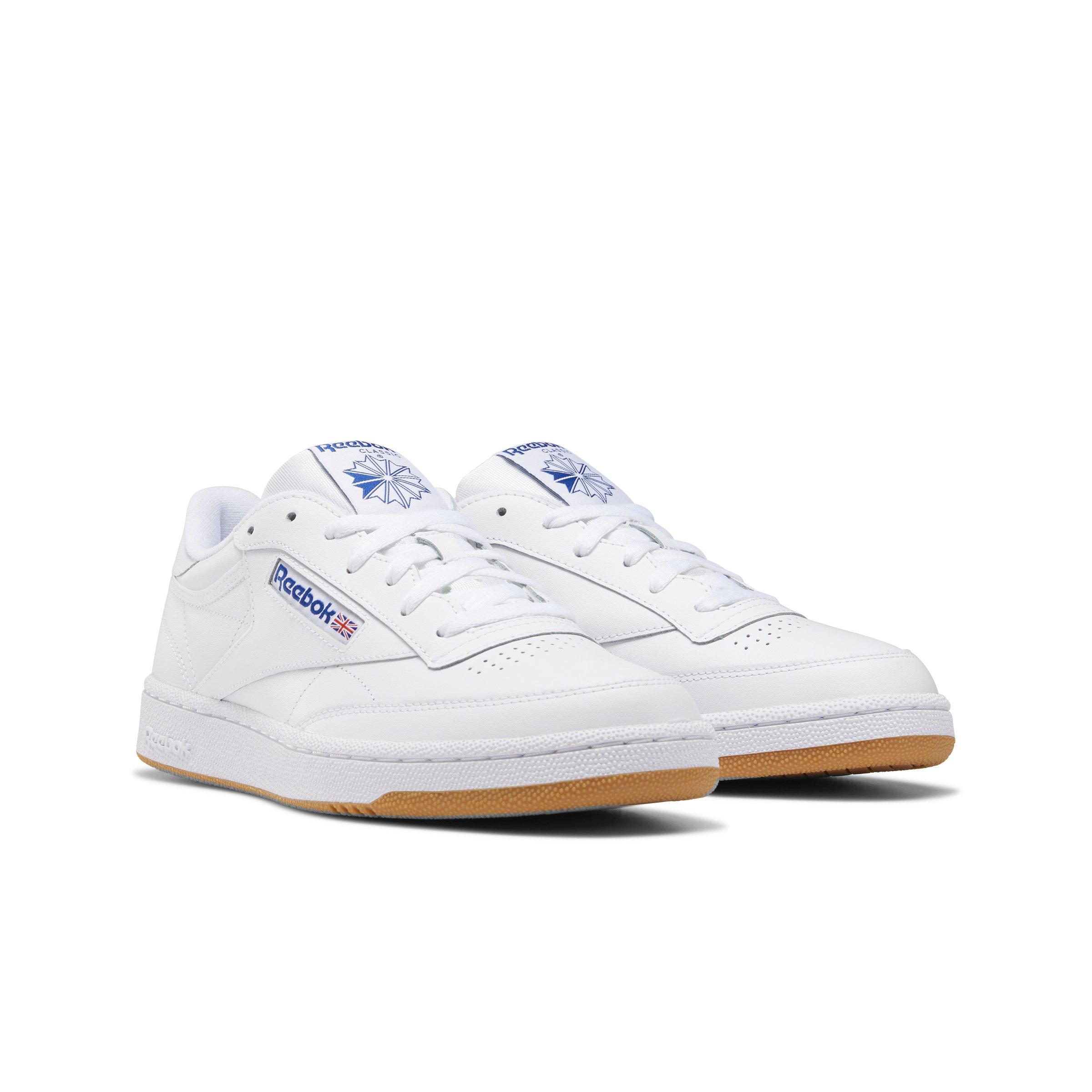 Reebok Club C 85 Grade School Boys' "Int White/Royal Gum" Shoe