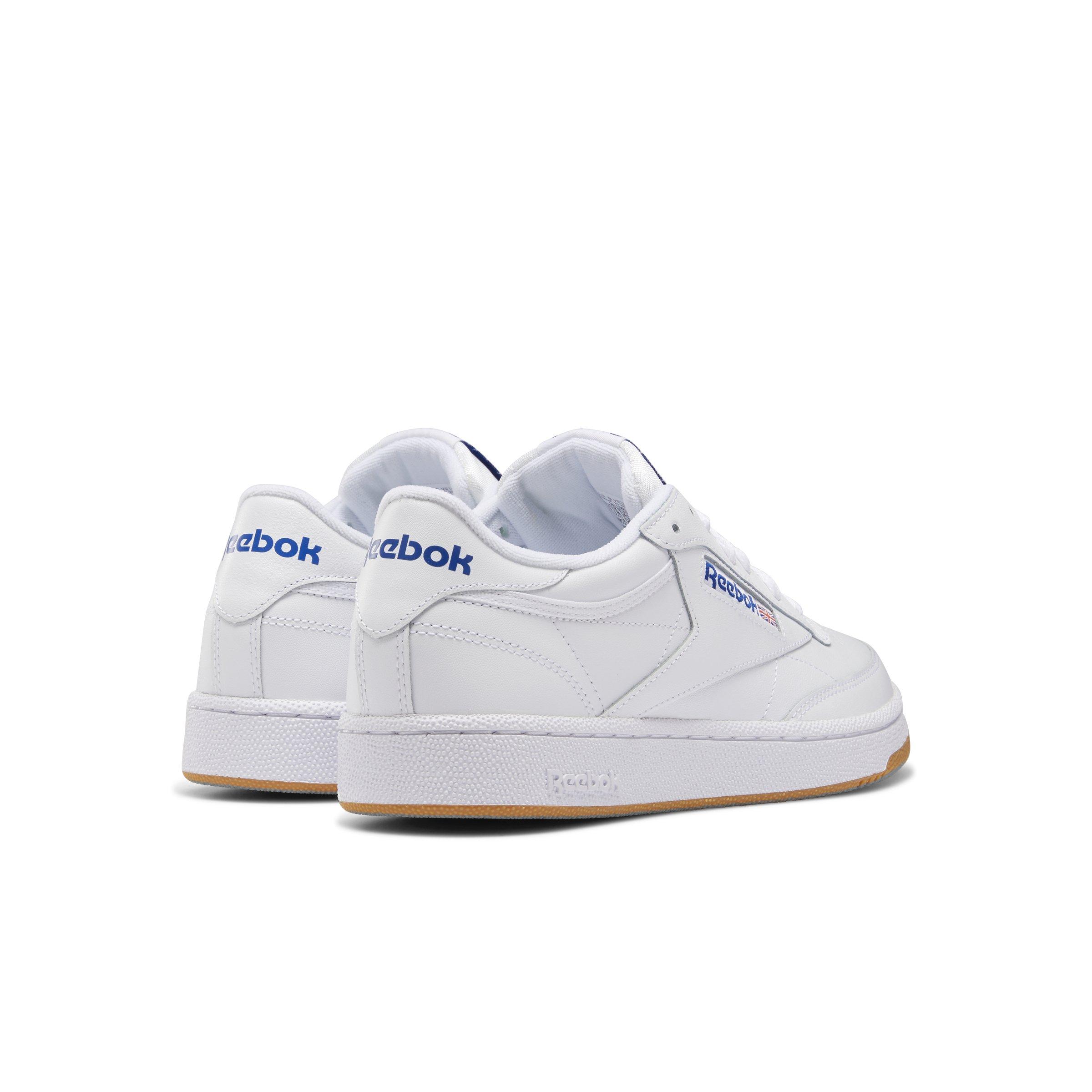 Reebok Club C 85 Grade School Boys' "Int White/Royal Gum" Shoe