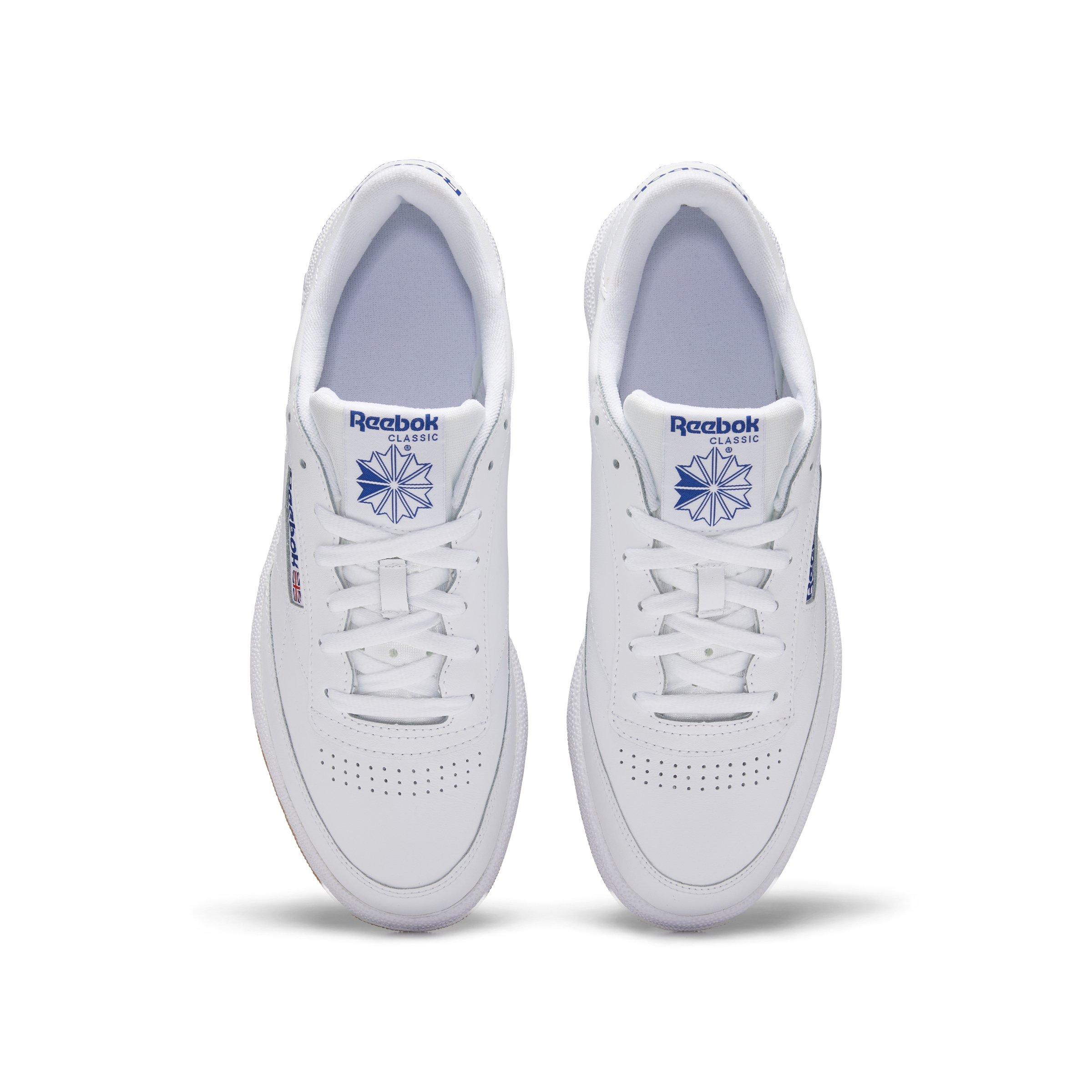 Reebok Club C 85 Grade School Boys' "Int White/Royal Gum" Shoe