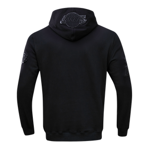 Pro Standard Men's Los Angeles Lakers Triple Black Logo Hoodie