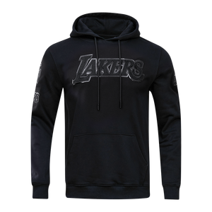 Pro Standard Men's Los Angeles Lakers Triple Black Logo Hoodie