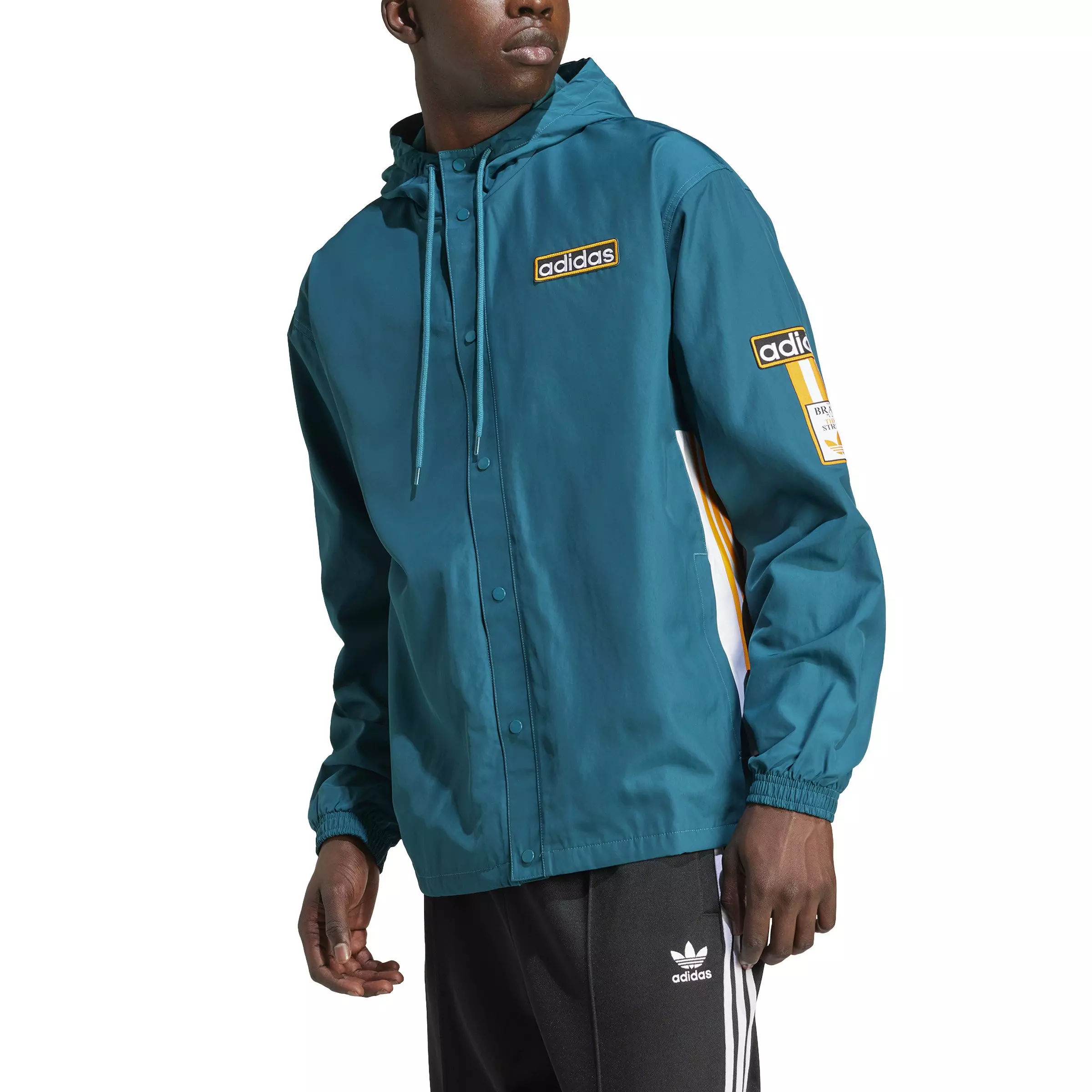 adidas Originals Men's Adibreak Lifestyle Windbreaker -Turquoise - TURQUOISE 