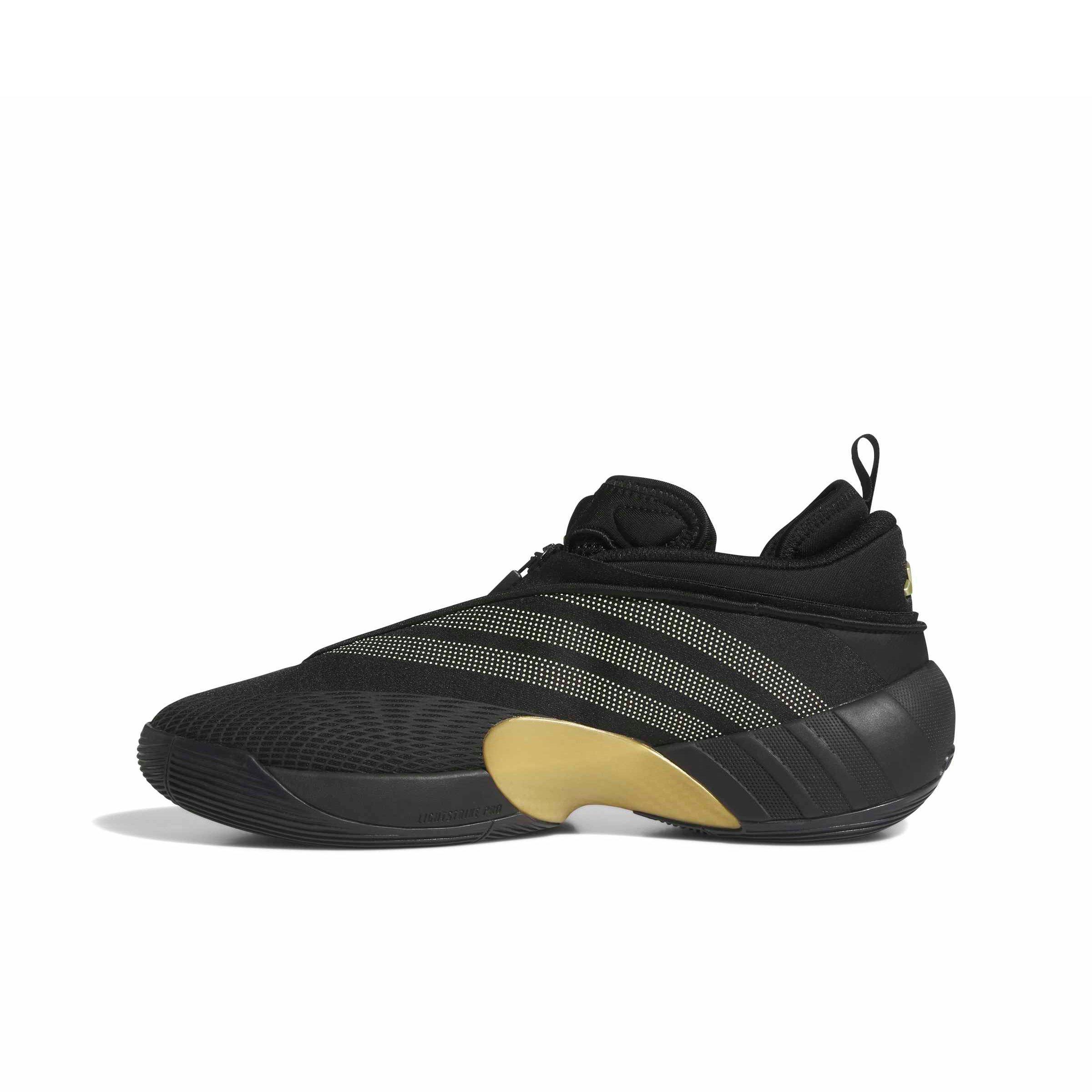 adidas D.O.N. ISSUE 7 "Core Black/Gold Met./Ice Gold Metallic" Men's Basketball Shoe - BLACK/GOLD/GOLD Thumbnail View 2
