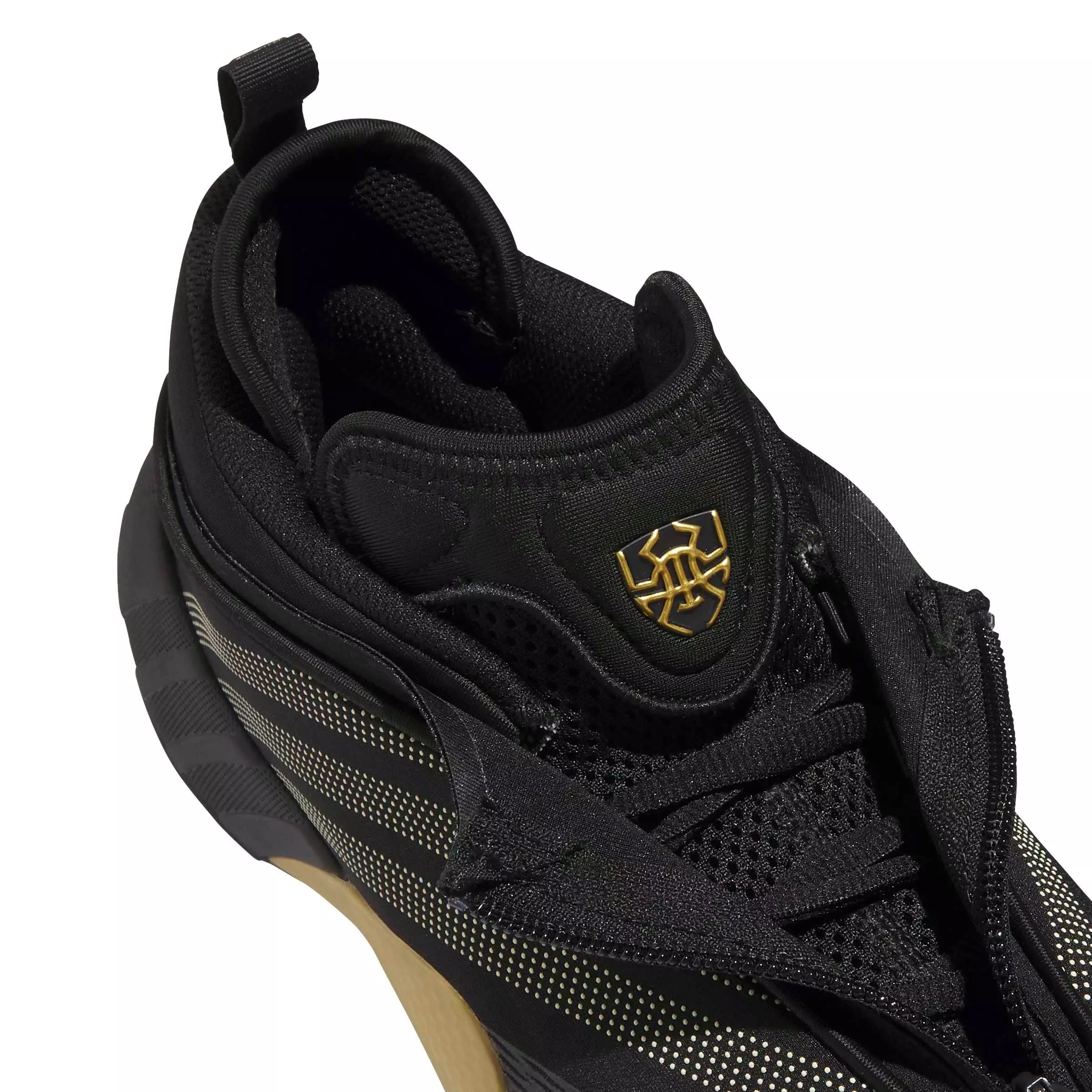 adidas D.O.N. ISSUE 7 "Core Black/Gold Met./Ice Gold Metallic" Men's Basketball Shoe - BLACK/GOLD/GOLD