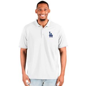 Antigua MLB Los Angeles Dodgers Spark Short-Sleeve Polo Shirt - S