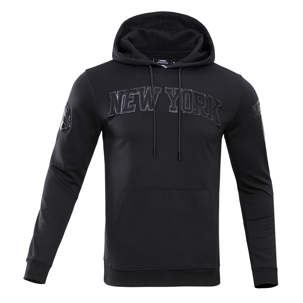Pro Standard Men's New York Knicks Triple Black Zipper Jacket - BLACK Thumbnail View 1