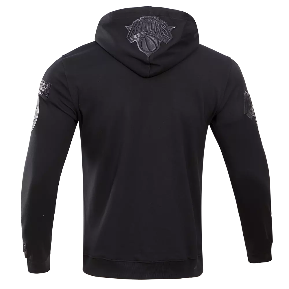 Pro Standard Men's New York Knicks Triple Black Zipper Jacket - BLACK