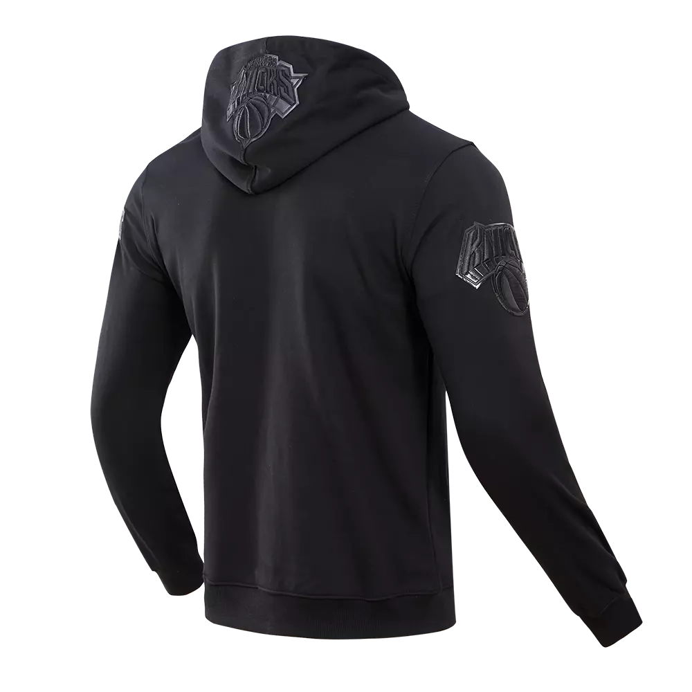 Pro Standard Men's New York Knicks Triple Black Zipper Jacket - BLACK