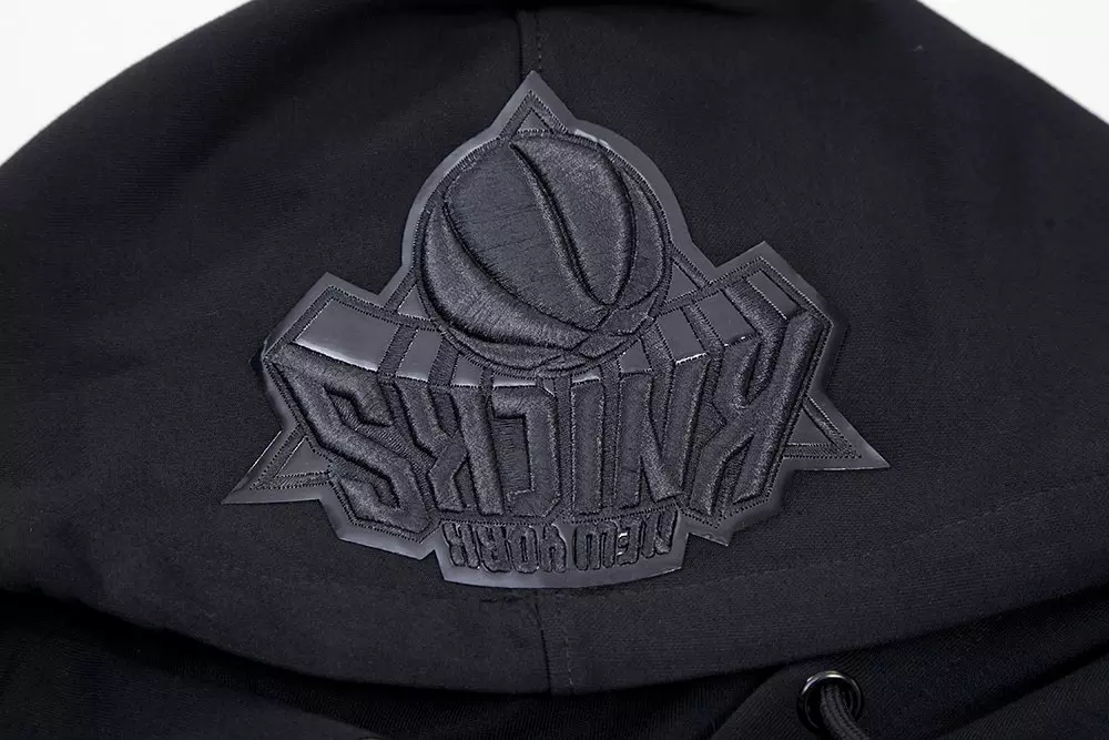 Pro Standard Men's New York Knicks Triple Black Zipper Jacket - BLACK