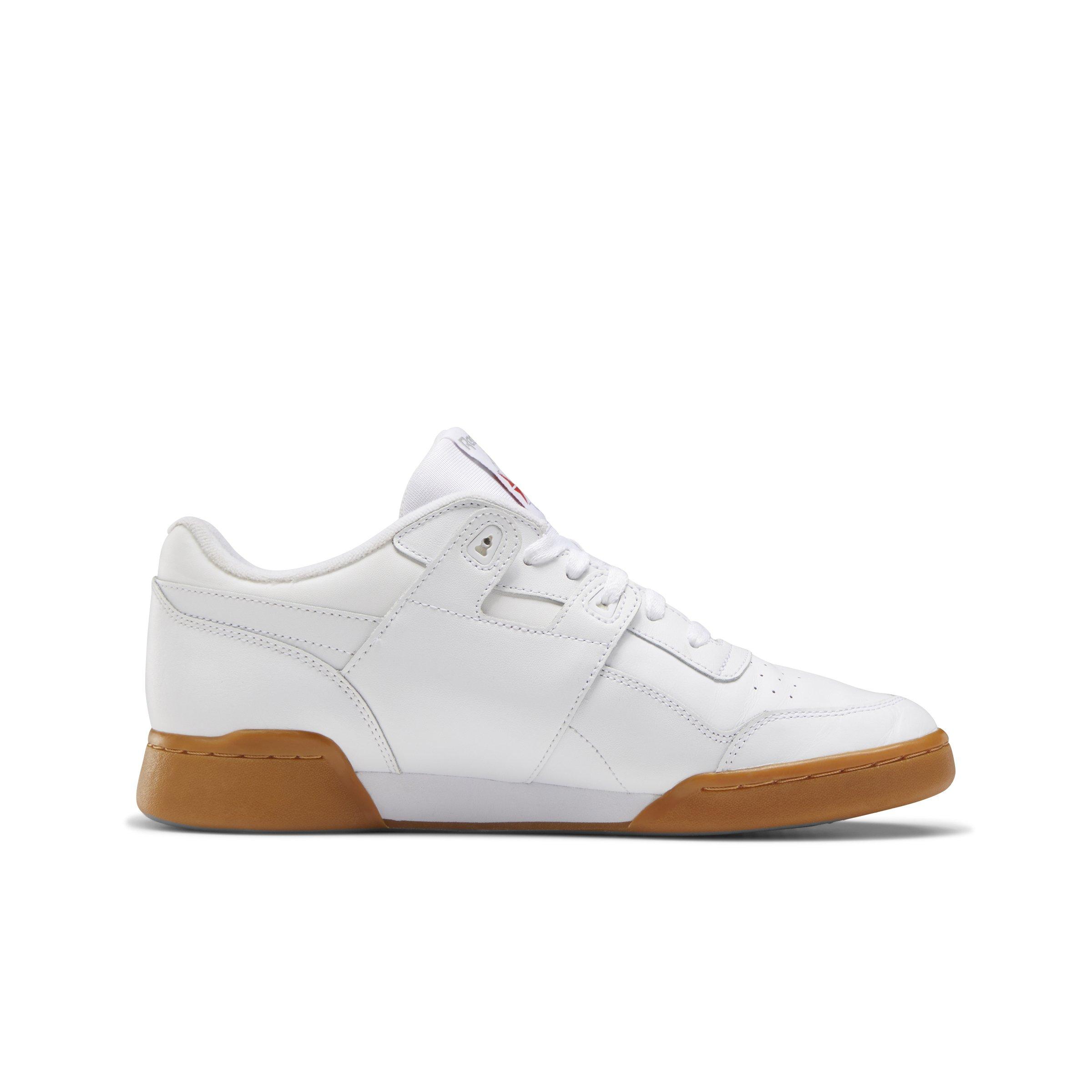 Reebok Workout Plus "White/Carbon/Classic Red/Reebok Royal Gum" Grade School Boys' Training Shoe - WHITE/CARBON/RED/ROYAL Thumbnail View 2