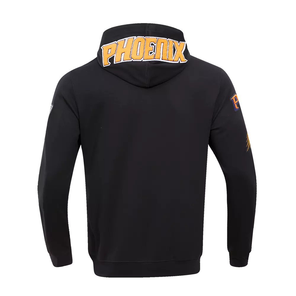 Pro Standard Men's Phoenix Suns Classic Chenille DK PO Hoodie - Black - BLACK