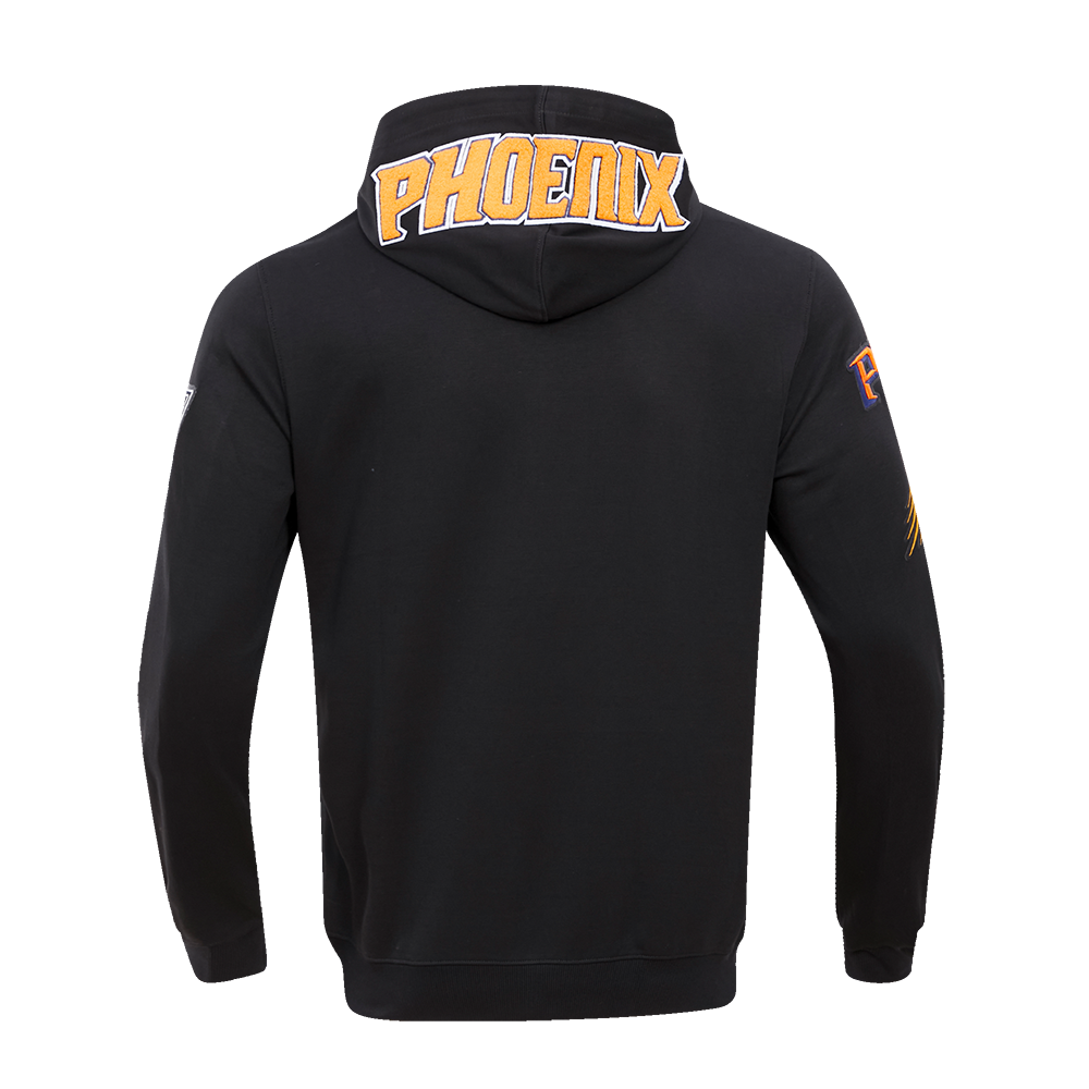 Pro Standard Men's Phoenix Suns Classic Chenille DK PO Hoodie -Black - BLACK Thumbnail View 2