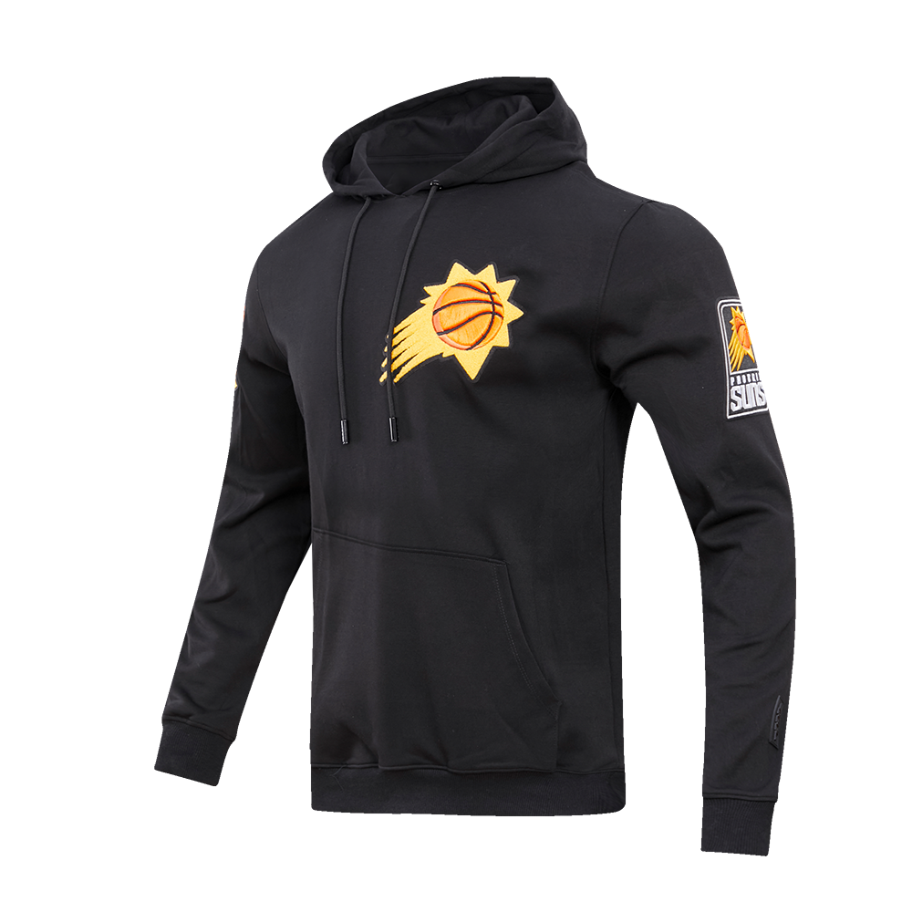 Pro Standard Men's Phoenix Suns Classic Chenille DK PO Hoodie -Black - BLACK Thumbnail View 3