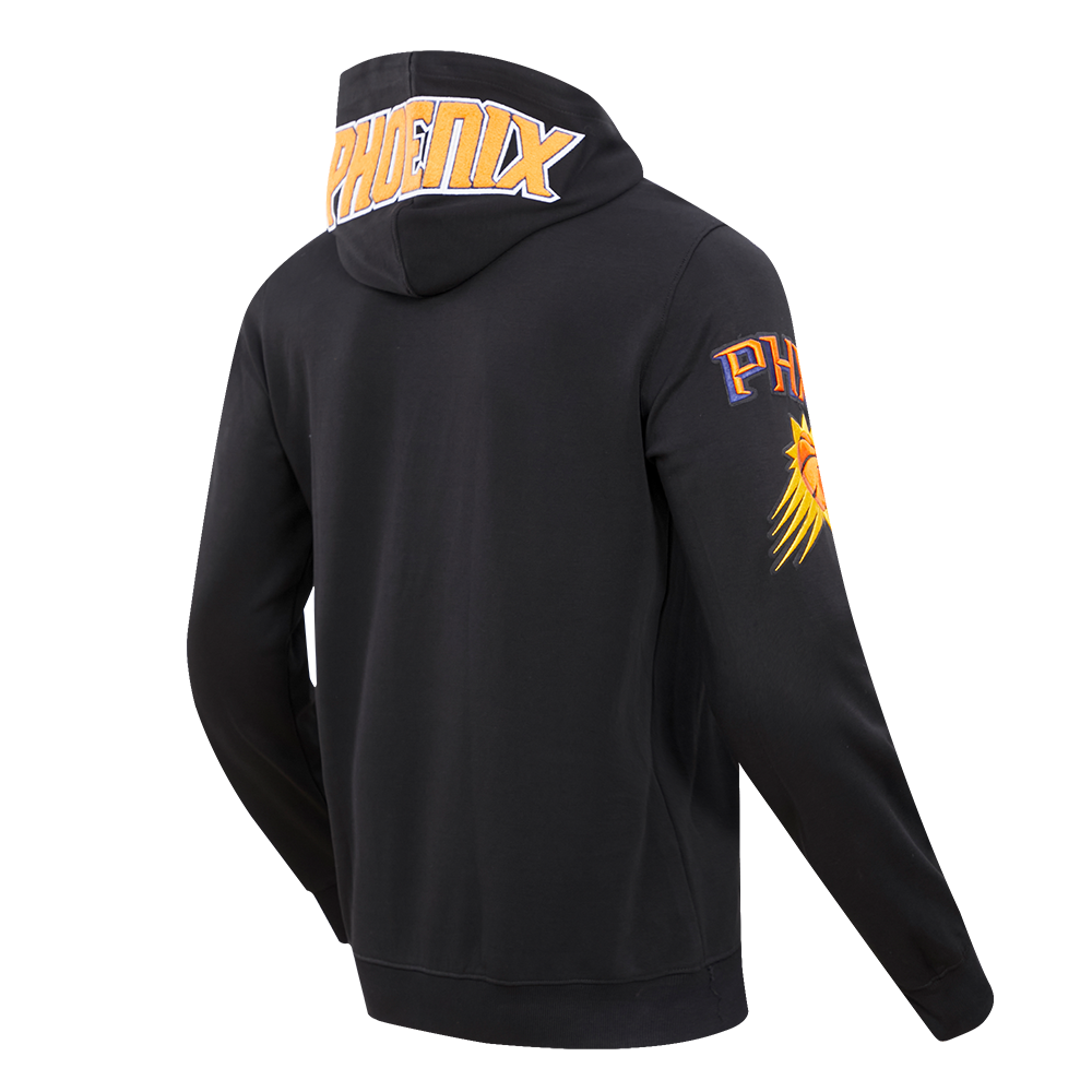 Pro Standard Men's Phoenix Suns Classic Chenille DK PO Hoodie -Black - BLACK Thumbnail View 4