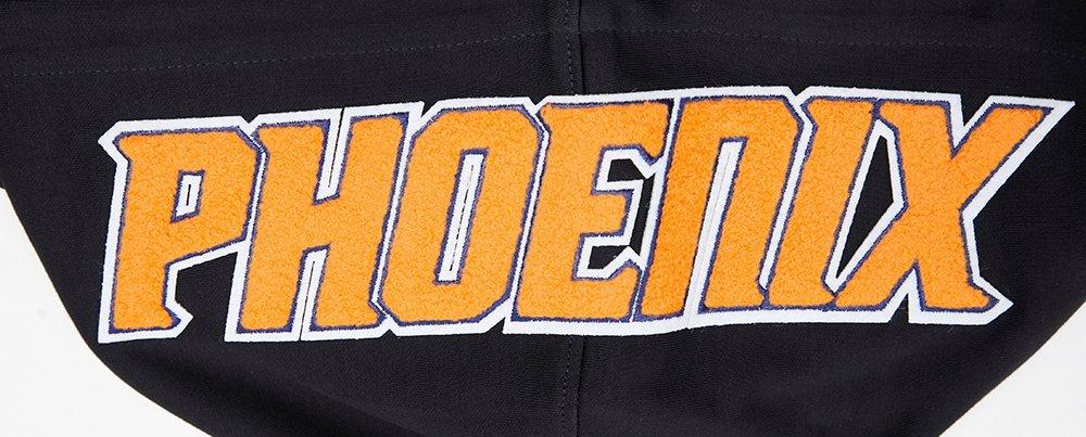 Pro Standard Men's Phoenix Suns Classic Chenille DK PO Hoodie - Black - BLACK Thumbnail View 5