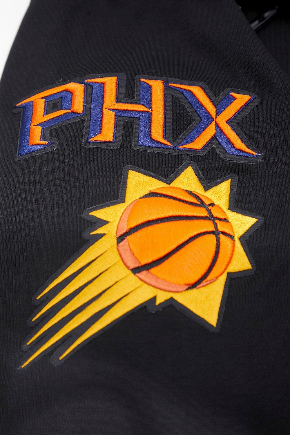 Pro Standard Men's Phoenix Suns Classic Chenille DK PO Hoodie - Black - BLACK Thumbnail View 7