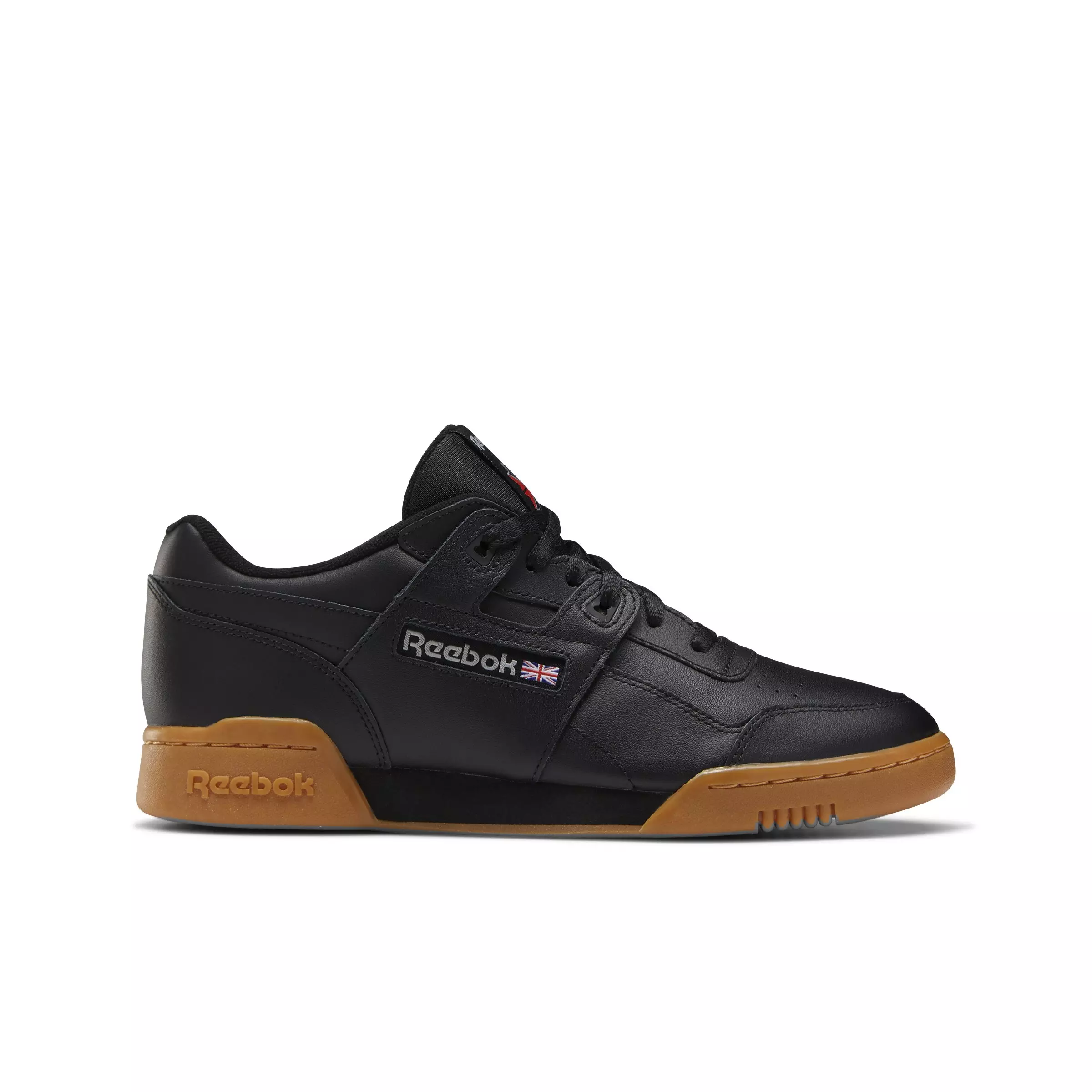 Reebok Workout Plus "Black/Carbon/Classic Red/Reebok Royal Gum" Grade School Boys' Training Shoe - BLACK/CARBON/RED/ROYAL