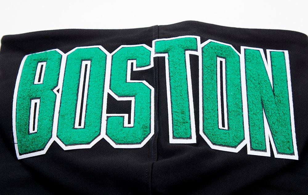 Pro Standard Men's Boston Celtics Classic Chenille DK Full-Zip Pullover Jacket -Black - BLACK Thumbnail View 8
