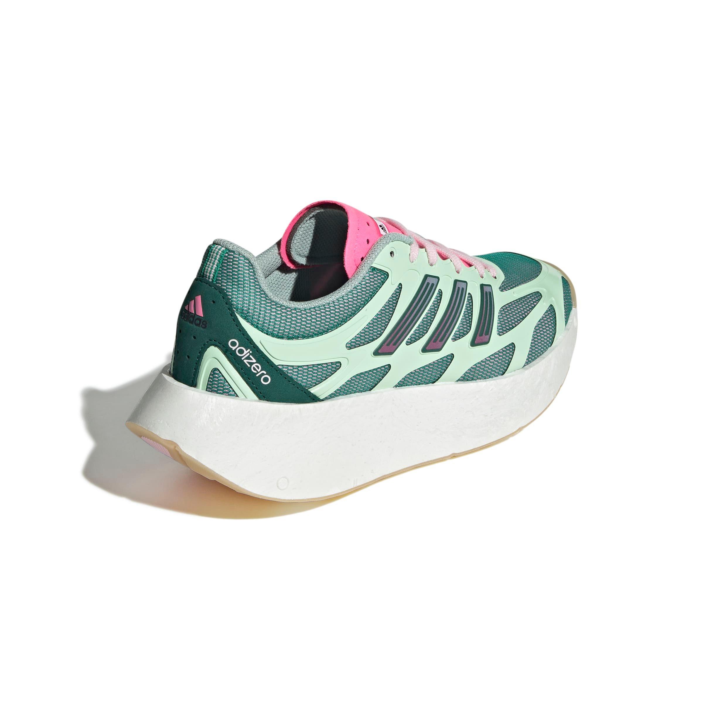 adidas Originals Adizero Aruku "Court Green/Clear Pink/Semi Green Spark" Women's Shoe - GREEN/PINK/GREEN Thumbnail View 4