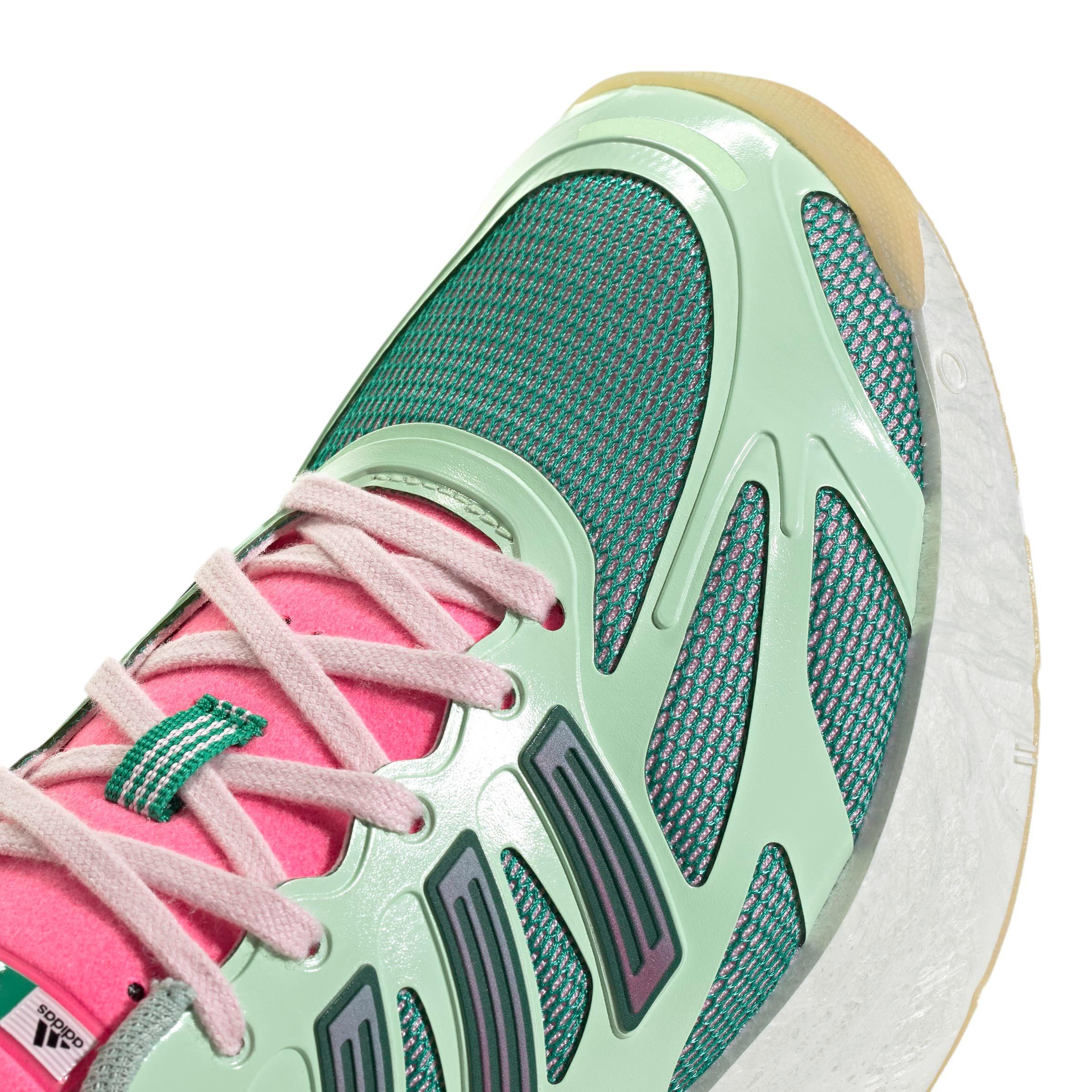adidas Originals Adizero Aruku "Court Green/Clear Pink/Semi Green Spark" Women's Shoe - GREEN/PINK/GREEN Thumbnail View 5
