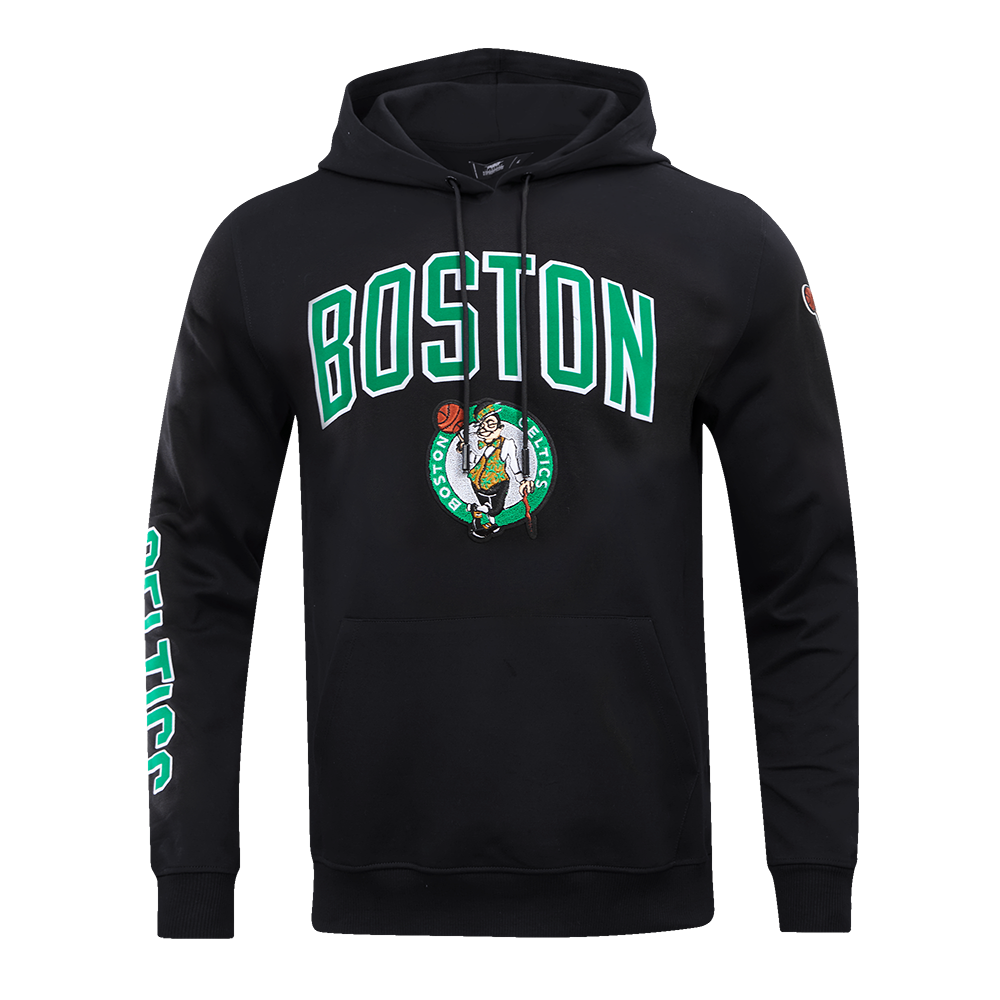 Pro Standard Men's Boston Celtics Classic Fleece PO Hoodie -Black - BLACK Thumbnail View 1