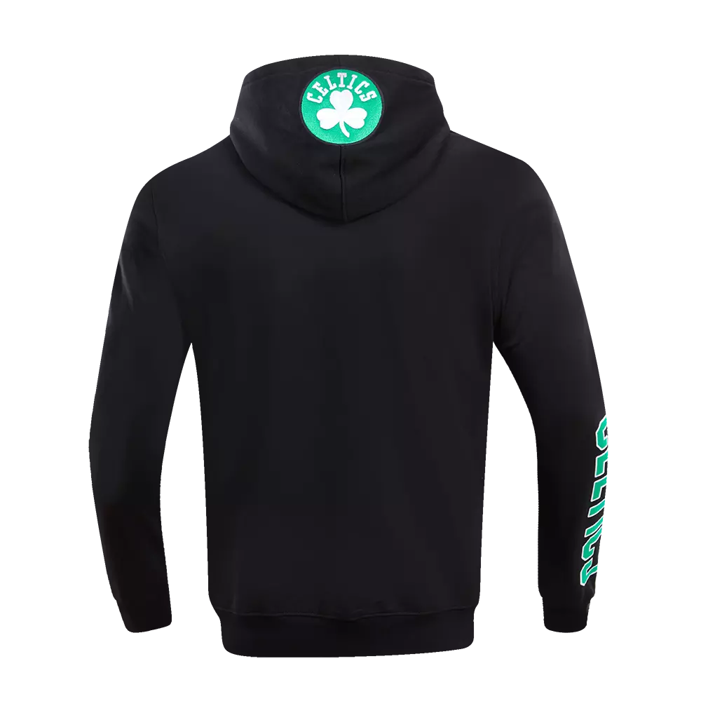 Pro Standard Men's Boston Celtics Classic Fleece PO Hoodie -Black - BLACK
