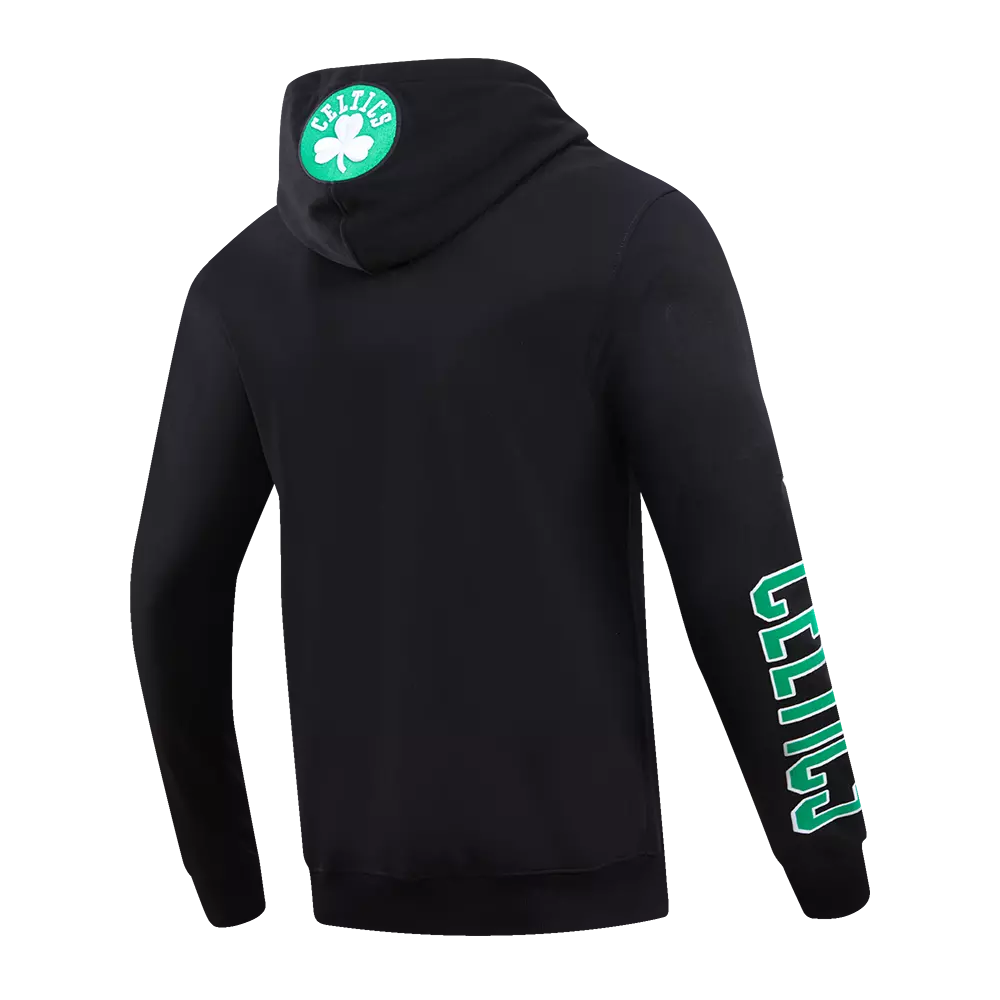Pro Standard Men's Boston Celtics Classic Fleece PO Hoodie - Black - BLACK